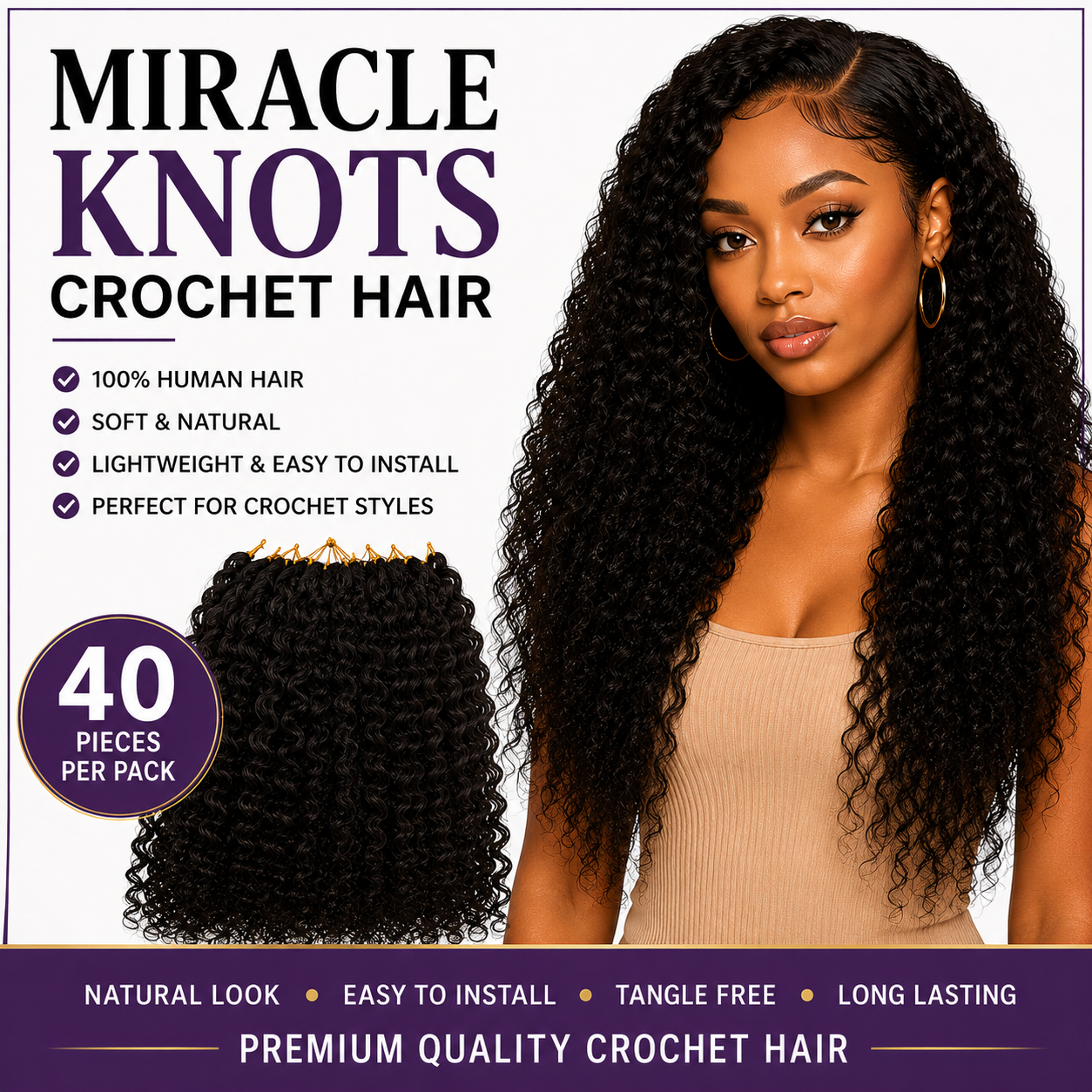 Miracle Knots Crochet Hair