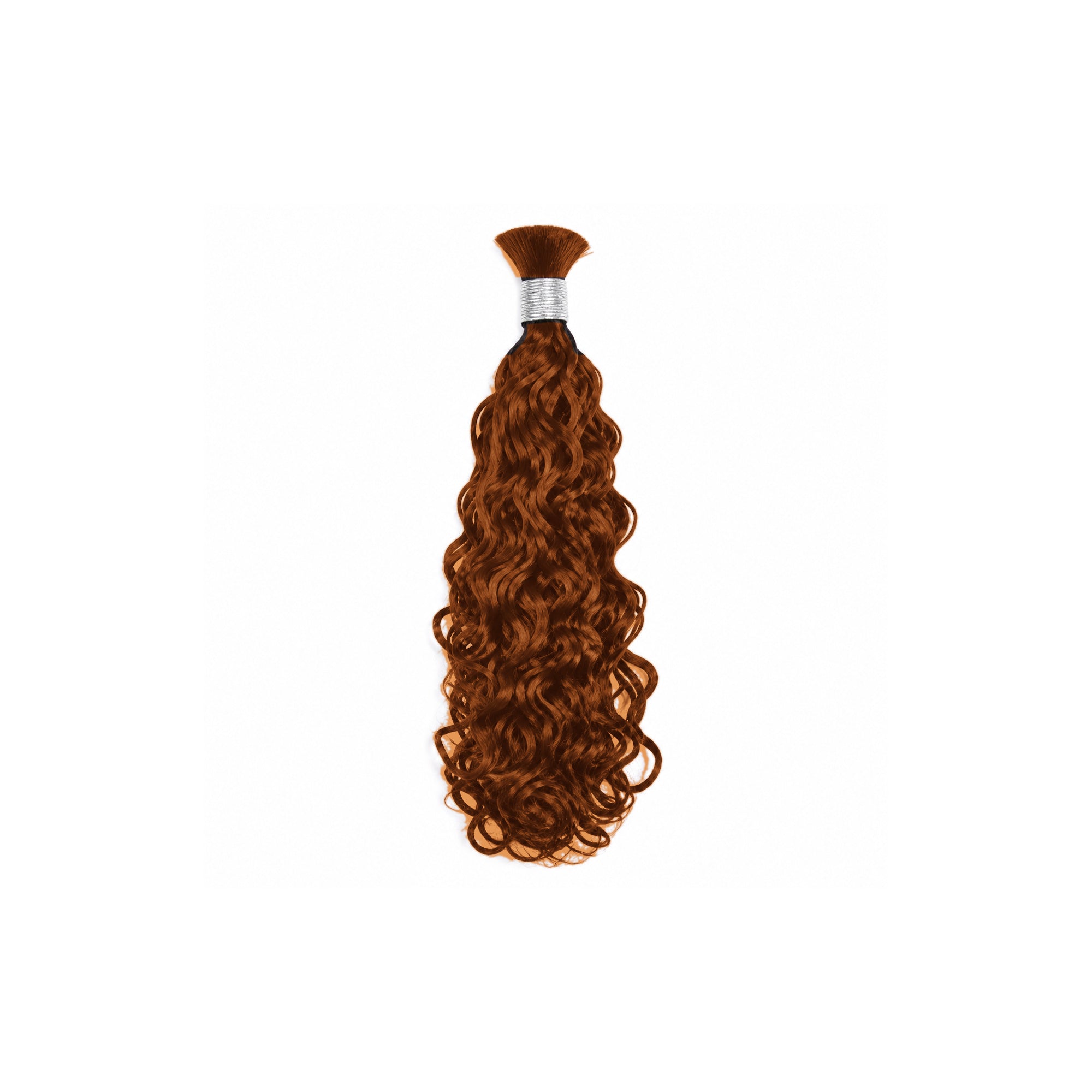 DD Hair Water Wave Golden Brown 30 Bulk Human Hair for Braiding