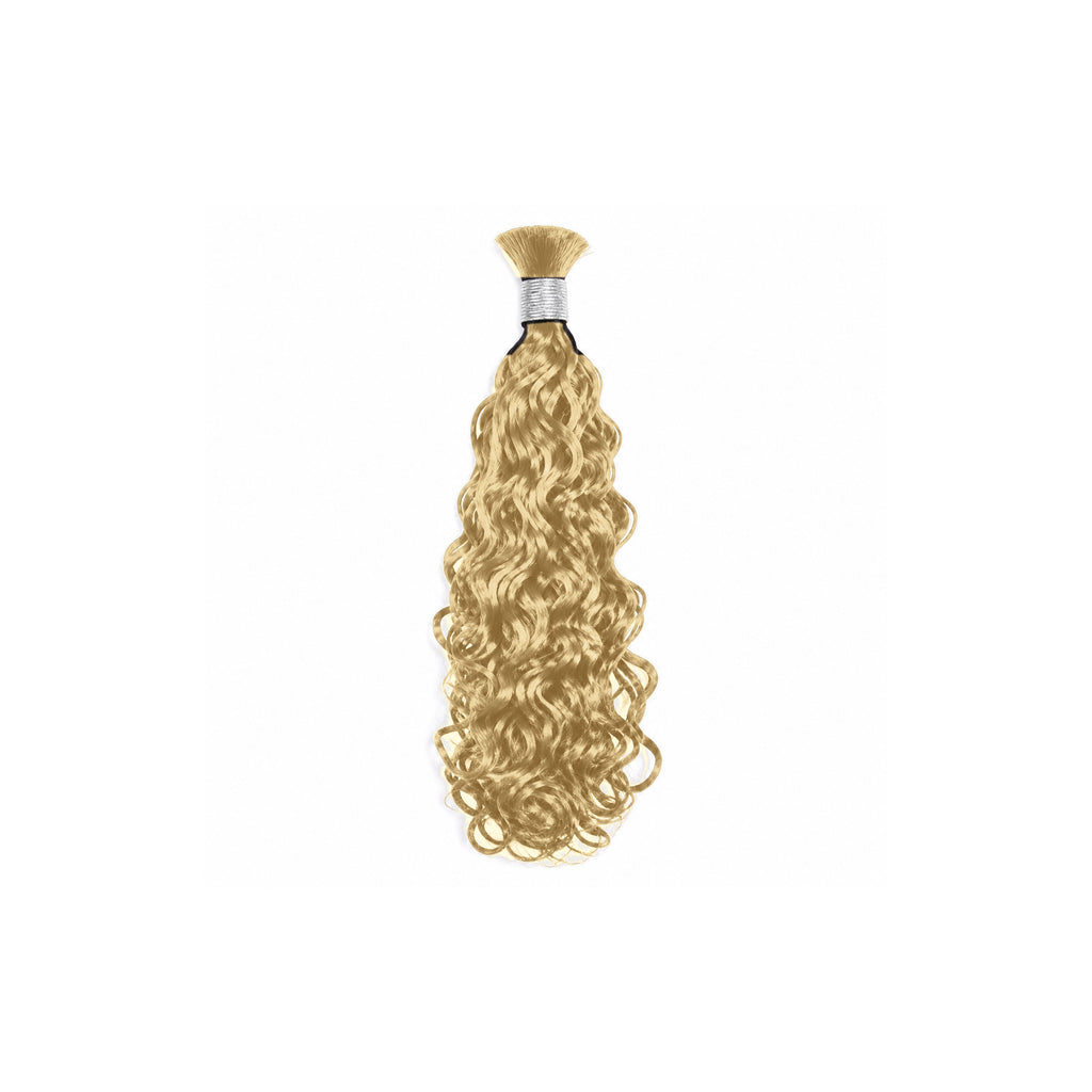 DD Hair Bulk Hair For Braiding Water Wave Platinum Blonde 613 - 100% Human Hair