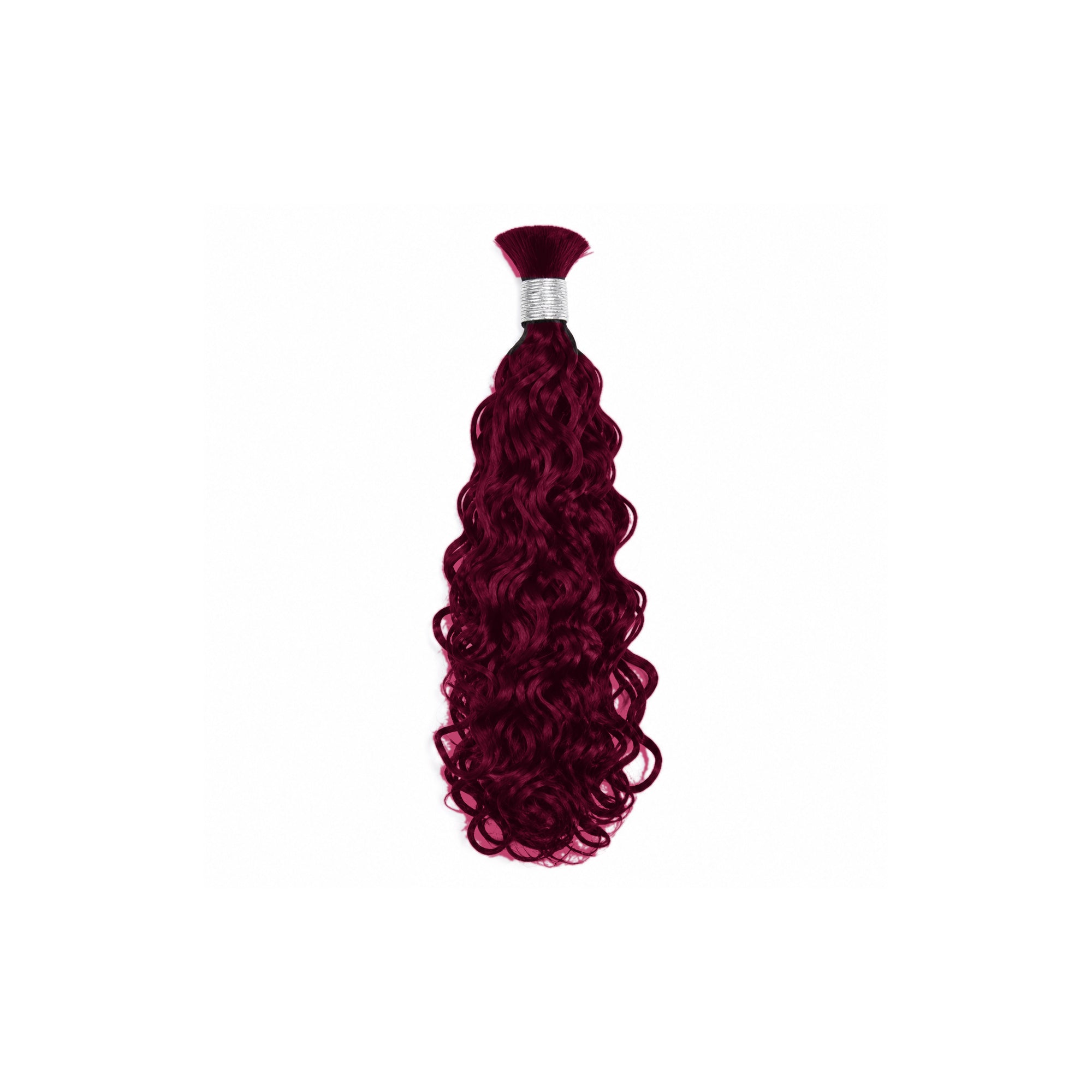 DD Hair Bulk Hair For Braiding Water Wave Burgundy 99J - 100% Human Hair