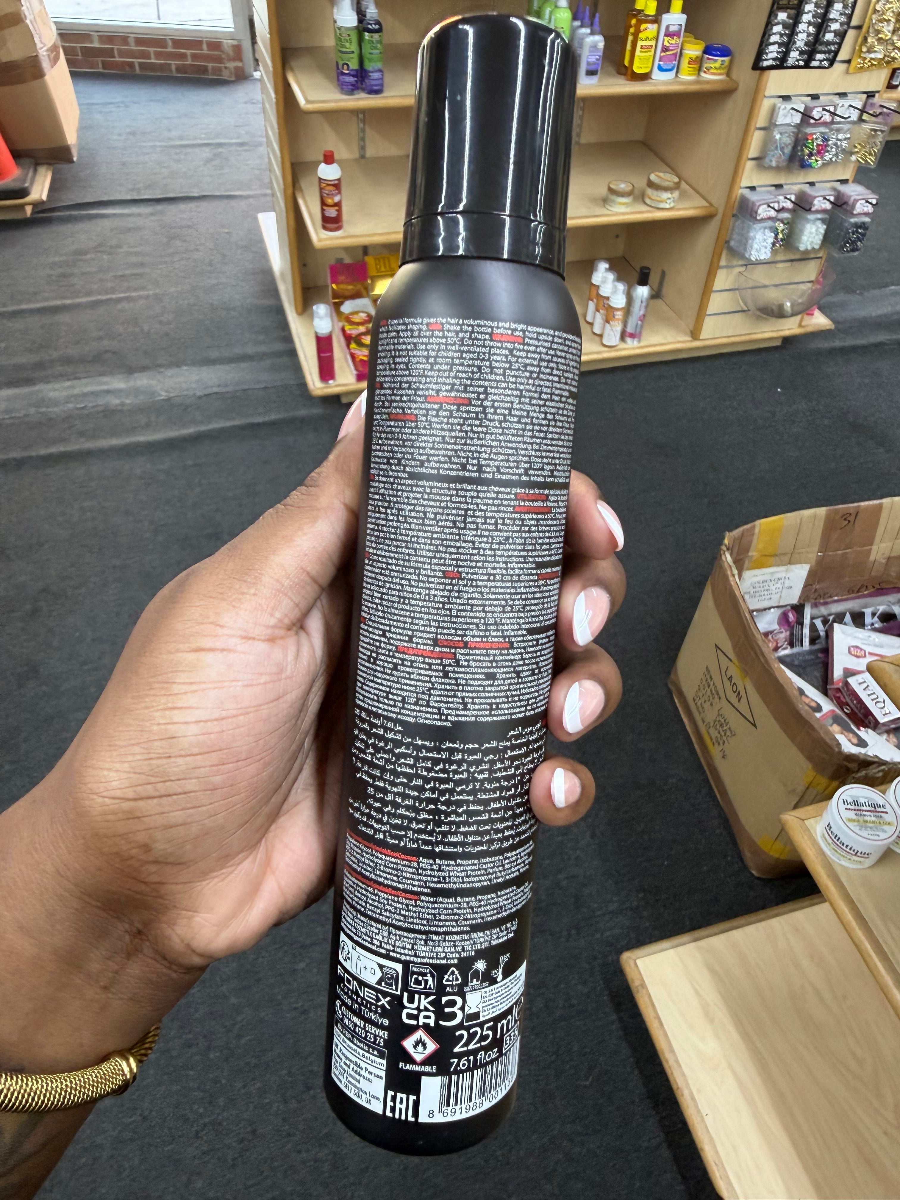 Gummy Professional Keratin Hair Mousse 7.61oz