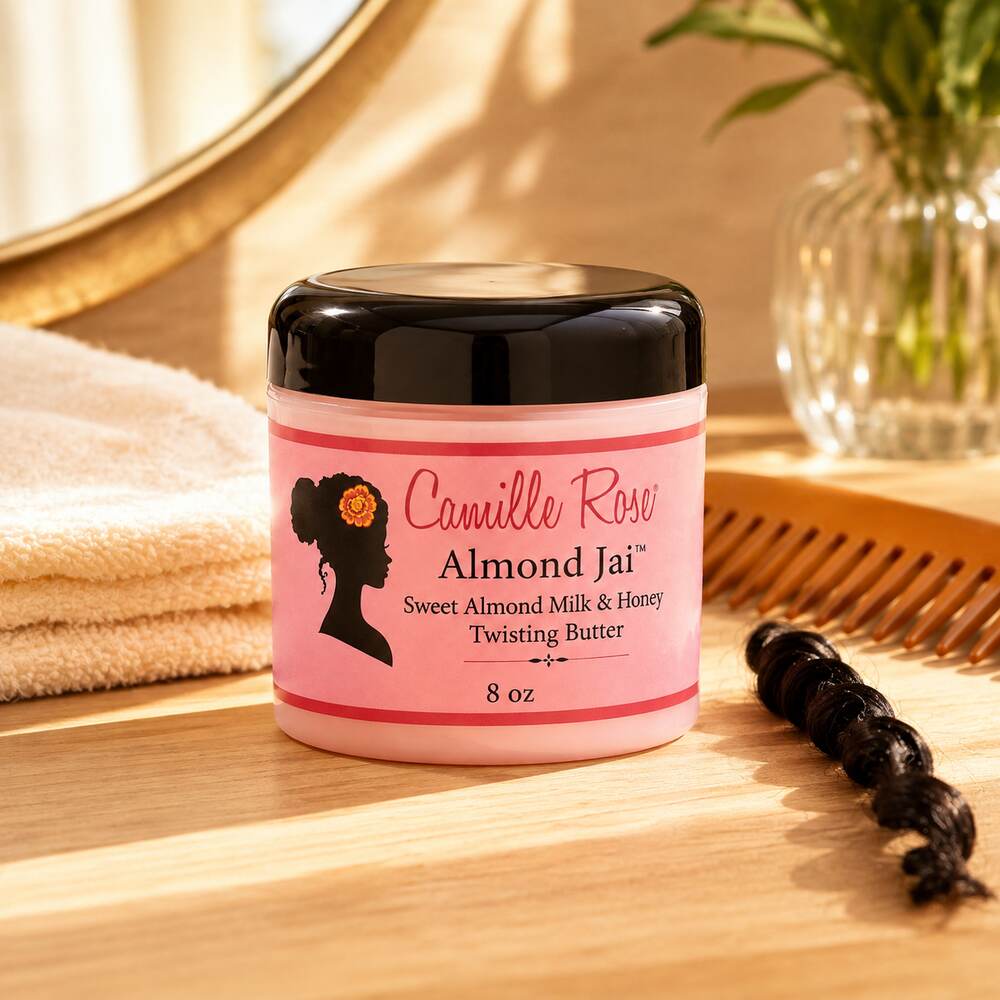 Camille Rose Almond Jai Twisting Butter 8oz natural hair styling scene