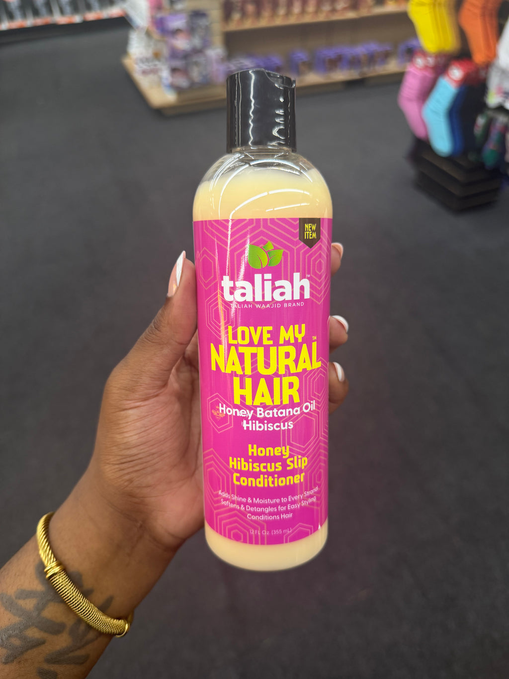 Taliah Waajid Love My Natural Hair Honey Batana Oil Hibiscus Honey Hibiscus Slip Conditioner 12oz product image 1