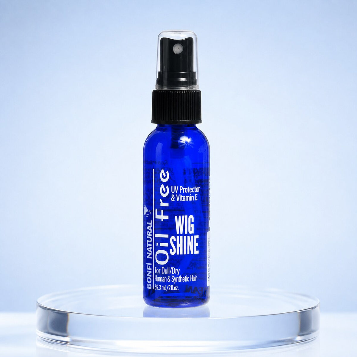 Bonfi Natural Oil Free Wig Shine 2oz front product view