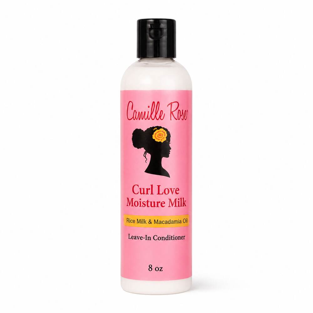 Camille Rose Curl Love Moisture Milk Leave In Conditioner 8oz on a clean white background