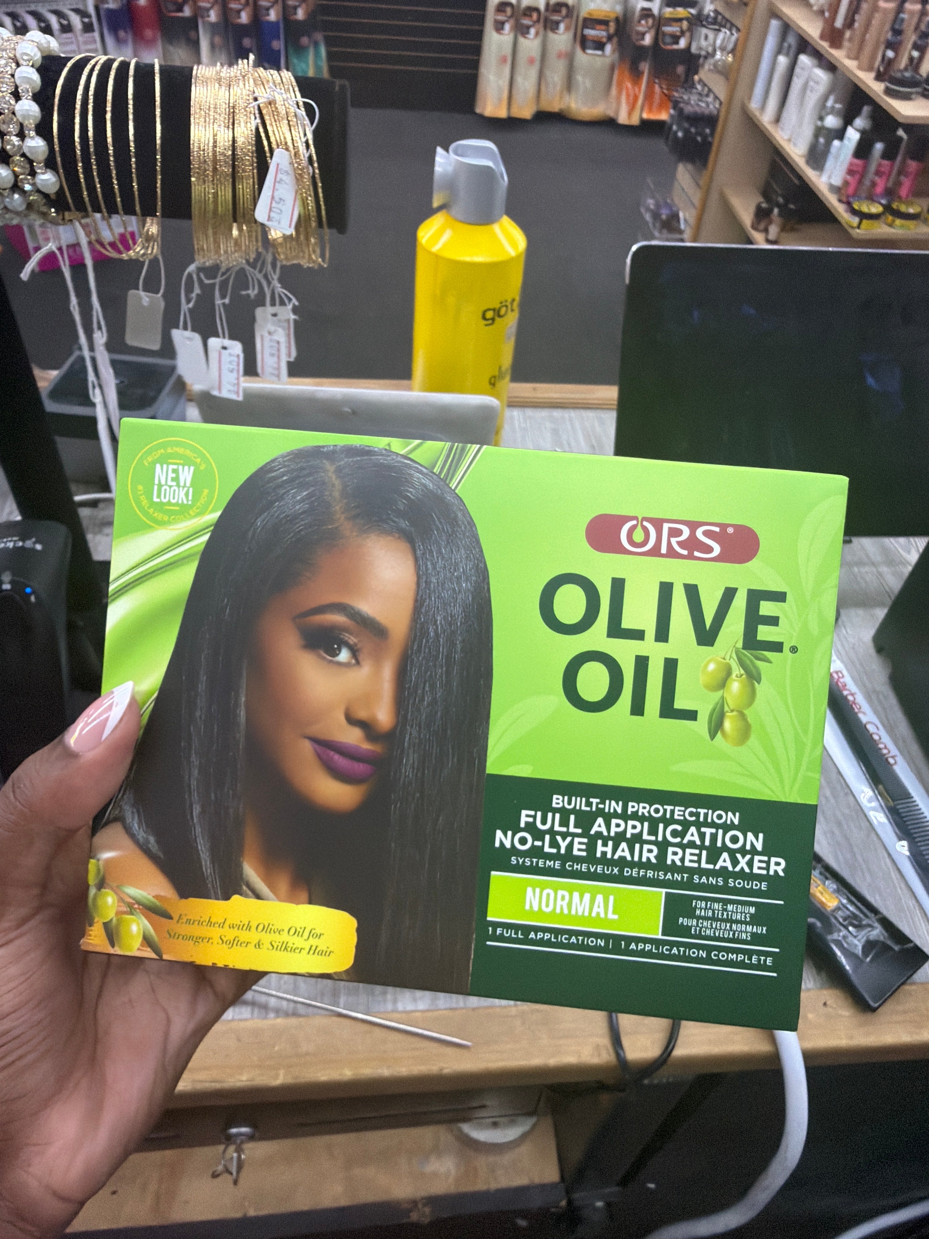 ORS Olive Oil Built-In Protection Full Application No-Lye Hair Relaxer – Normal