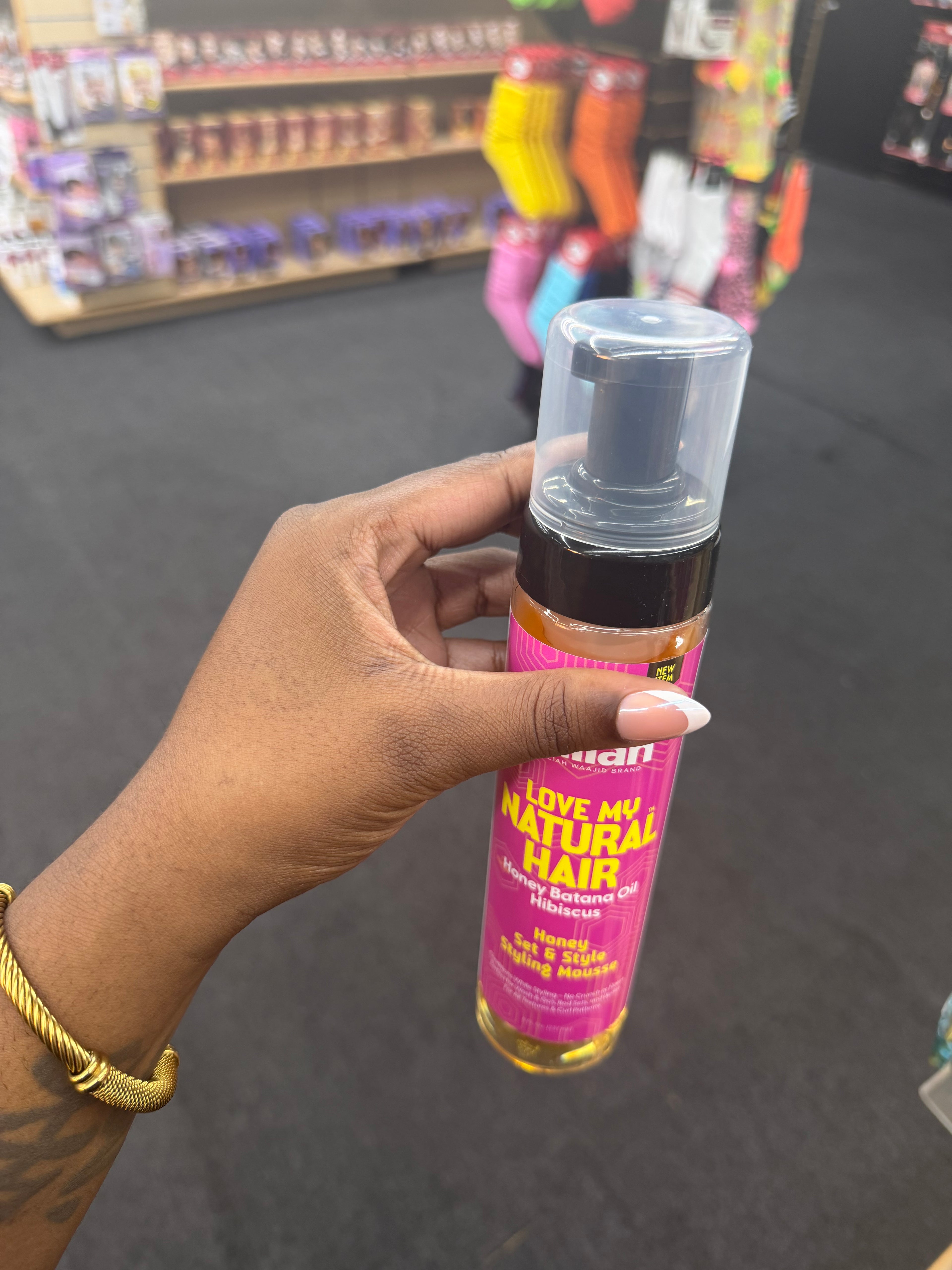 Taliah Waajid Love My Natural Hair Honey Batana Oil Hibiscus Honey Set & Style Styling Mousse 8oz