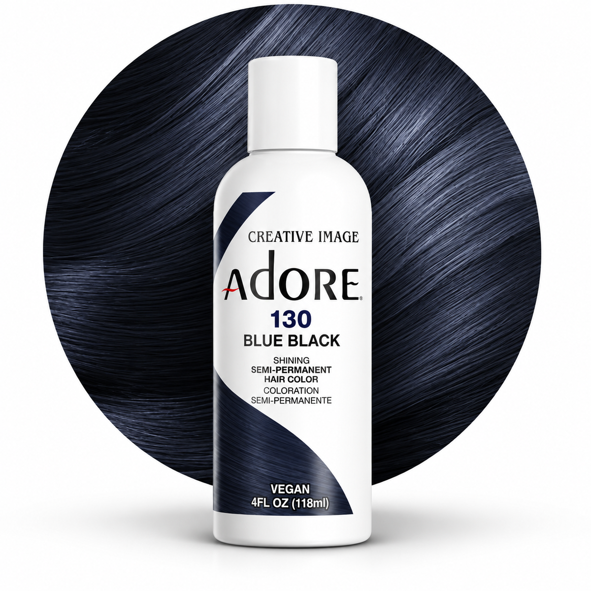 Creative Image Adore Semi-Permanent Hair Color Blue Black 130 - 4oz
