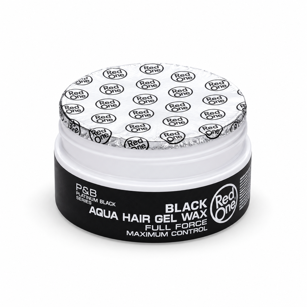 Red One Aqua Hair Gel Wax Black – Full Force Maximum Control 5.07 oz