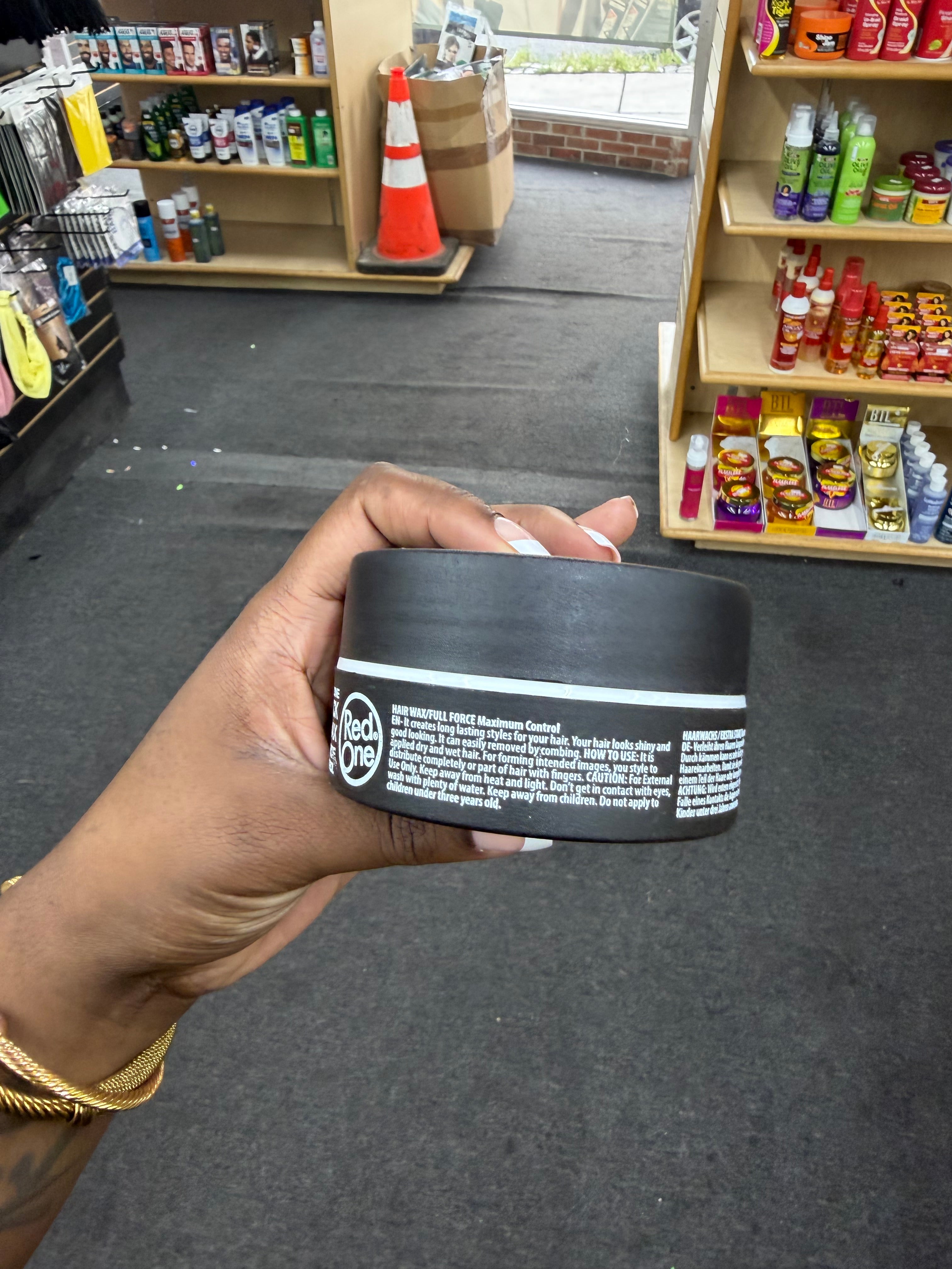 Red One Aqua Hair Wax Black 5.07oz