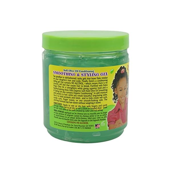 Africa's Best Kids Originals Soft Hold Olive Oil Conditioning Smoothing & Styling Gel 15oz