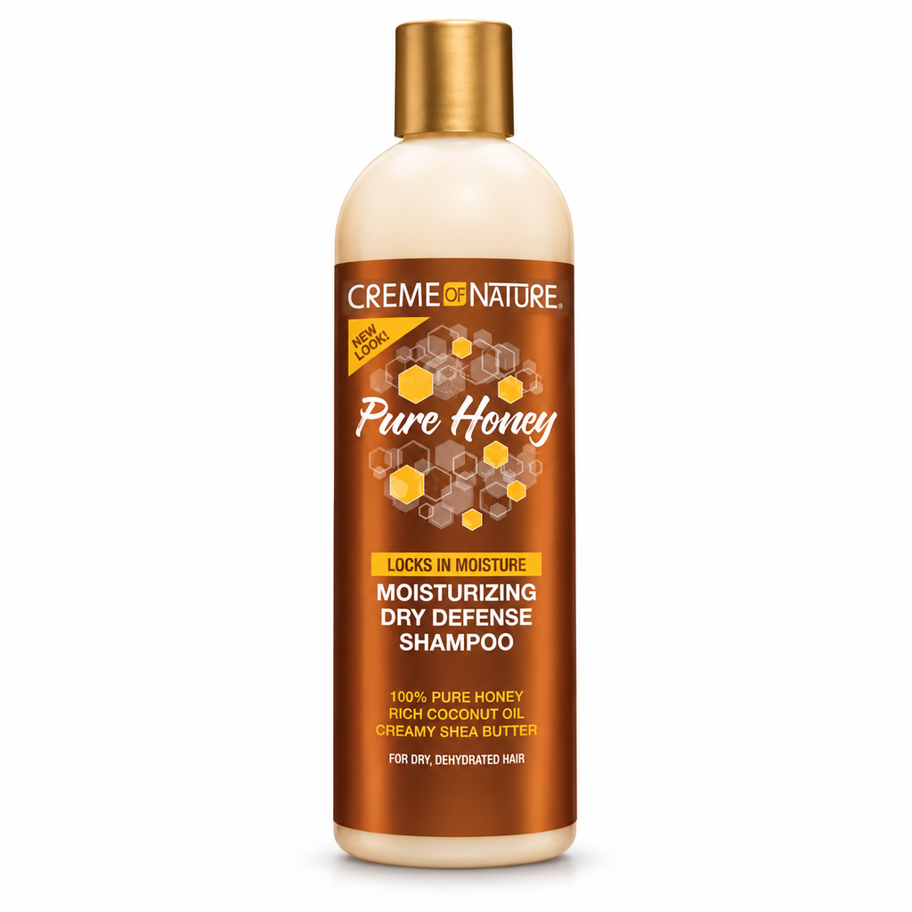 Creme of Nature Pure Honey Moisturizing Dry Defense Shampoo 12 oz
