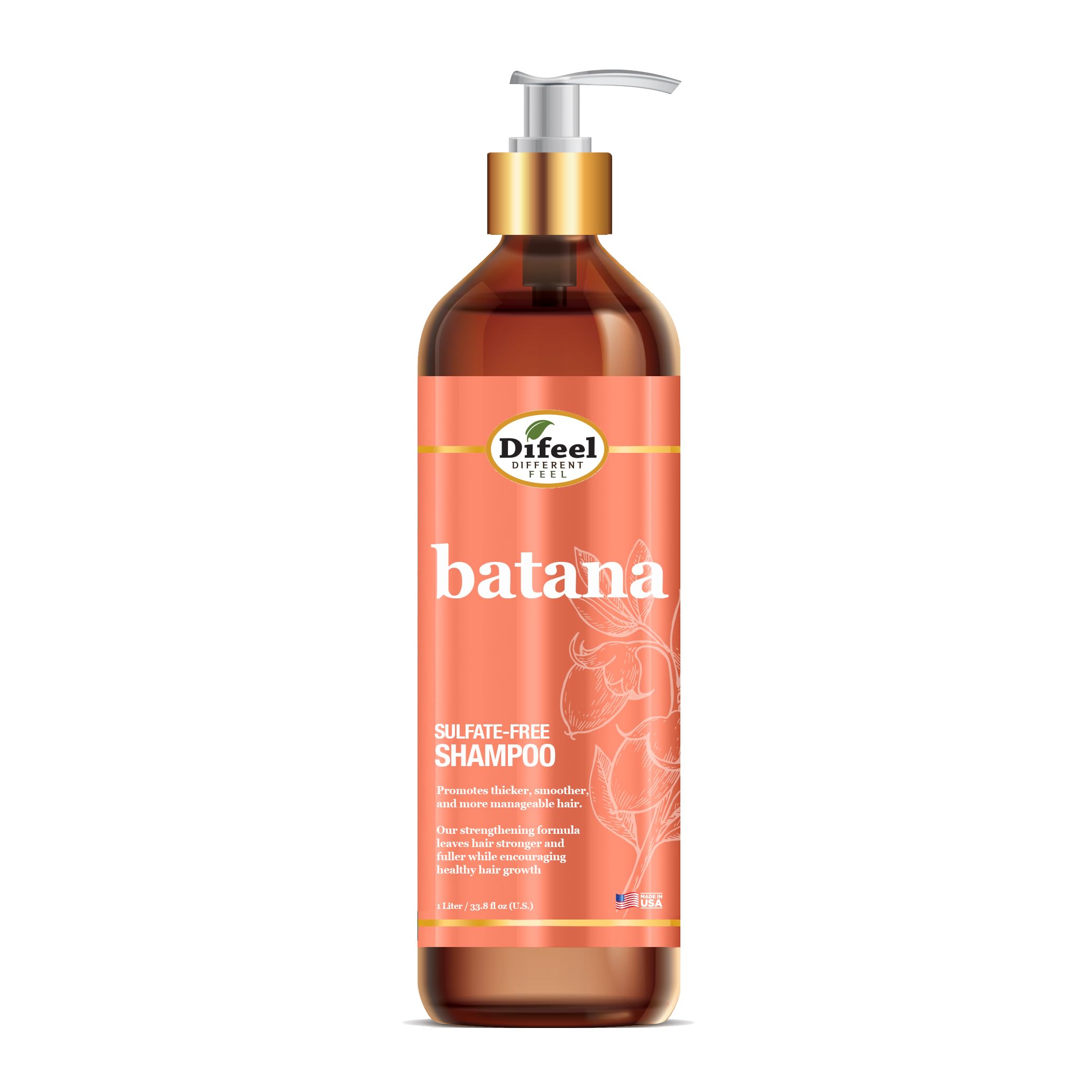 Difeel Batana Sulfate Free Shampoo 33.8oz