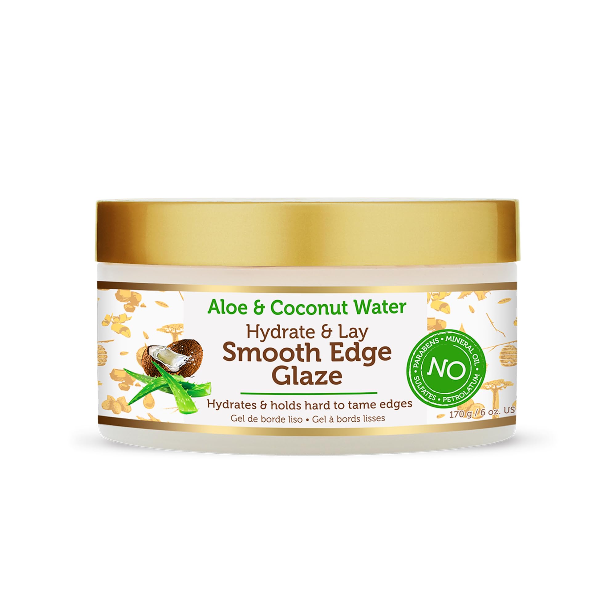 African Pride Moisture Miracle Hydrate And Lay Smooth Edge Glaze 6oz