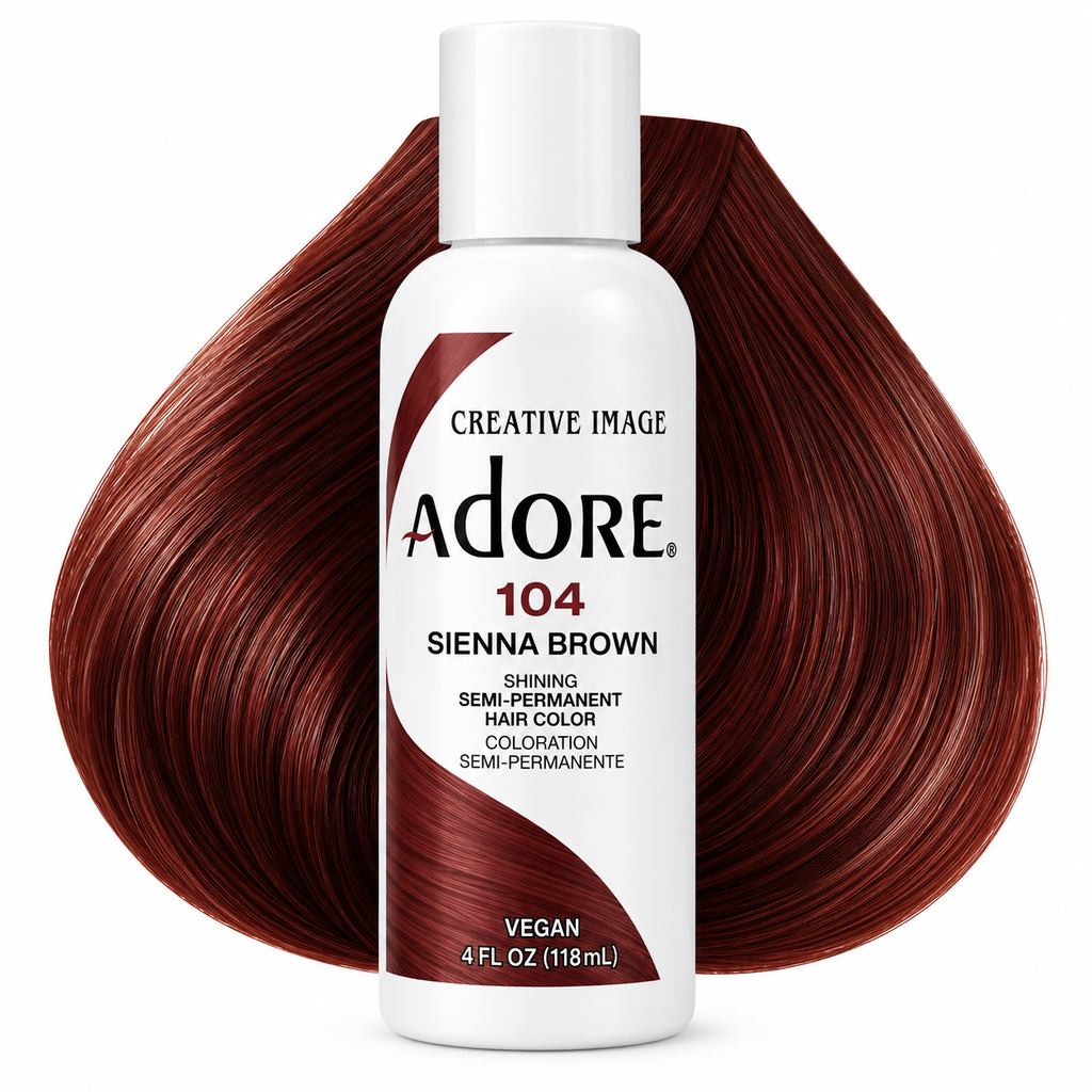 Creative Image Adore Semi-Permanent Hair Color Sienna Brown 104 - 4oz