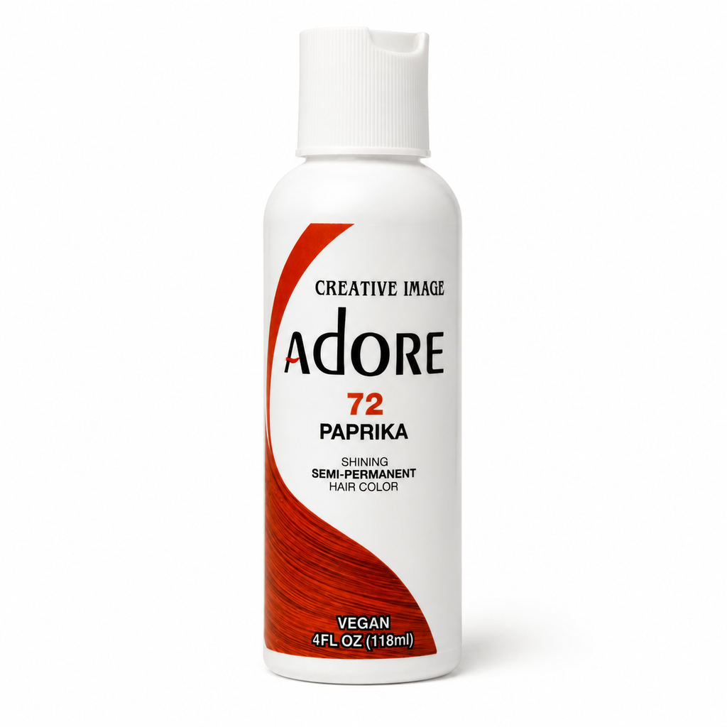 Creative Image Adore semi-permanent hair color 72 Paprika 4 oz bottle front view