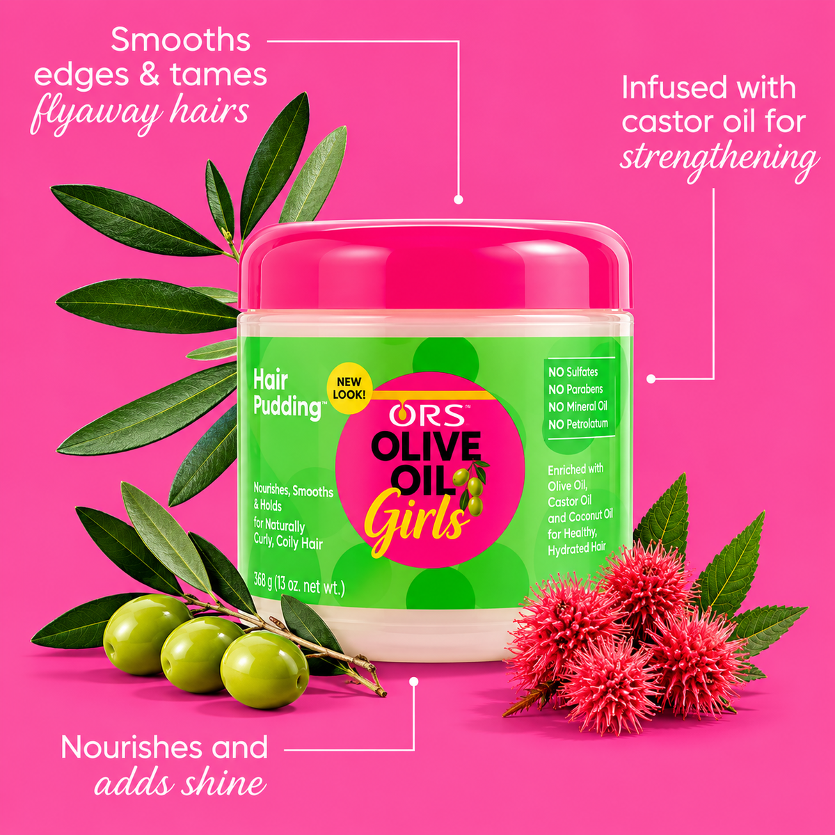 ORS Olive Oil Girls Fly-Away Taming Edge Gel 12 oz