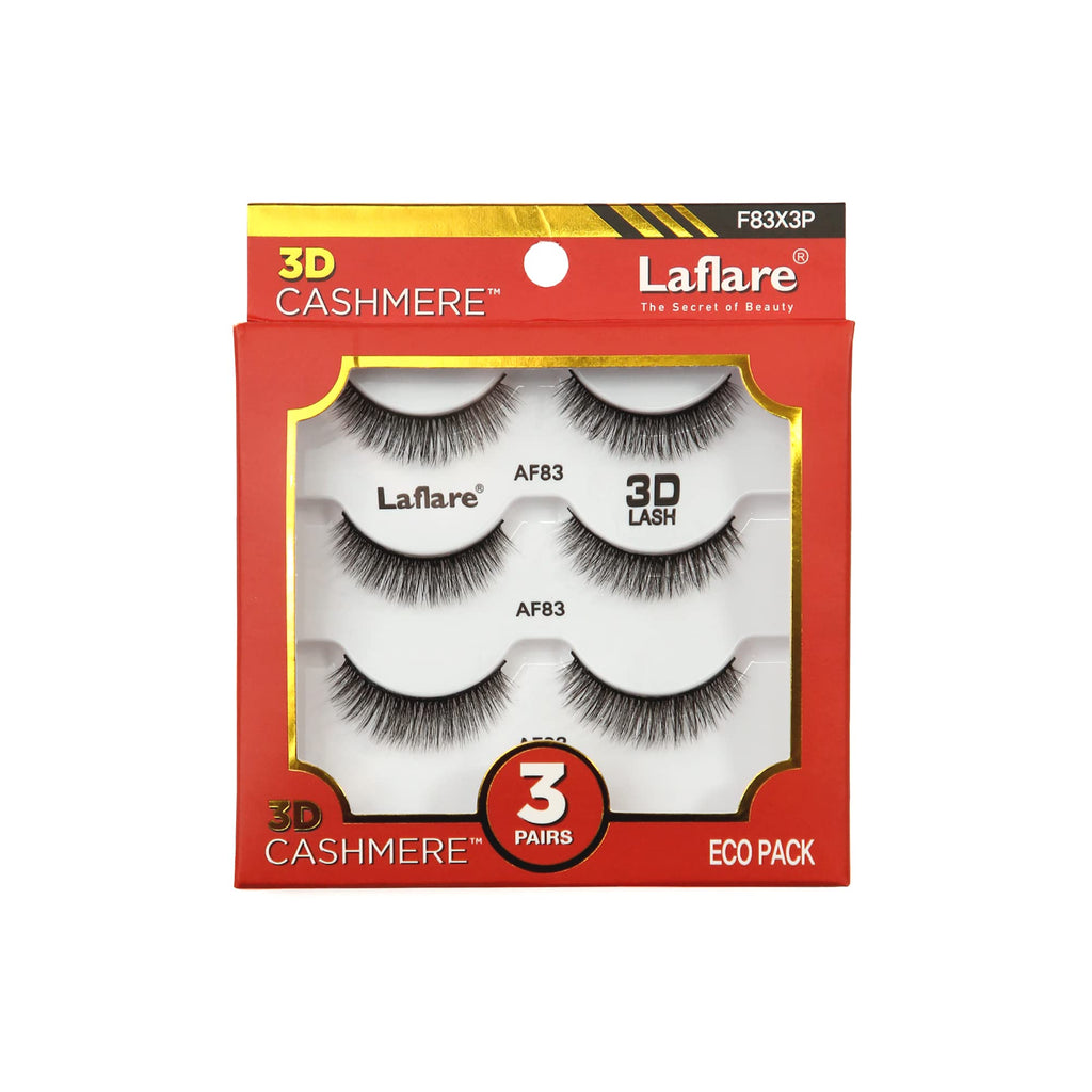 Laflare 3D Cashmere 3 Pair Eye Lash Pack