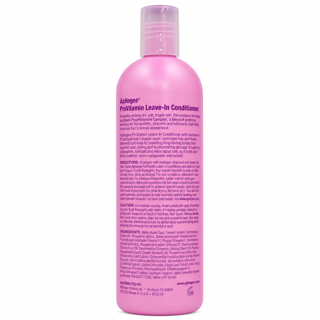 ApHogee ProVitamin Leave-In Conditioner 16 oz – Moisture & Heat Protection