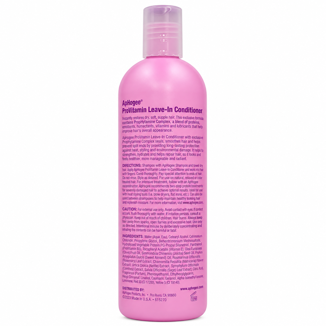 ApHogee ProVitamin Leave-In Conditioner 16 oz – Moisture & Heat Protection