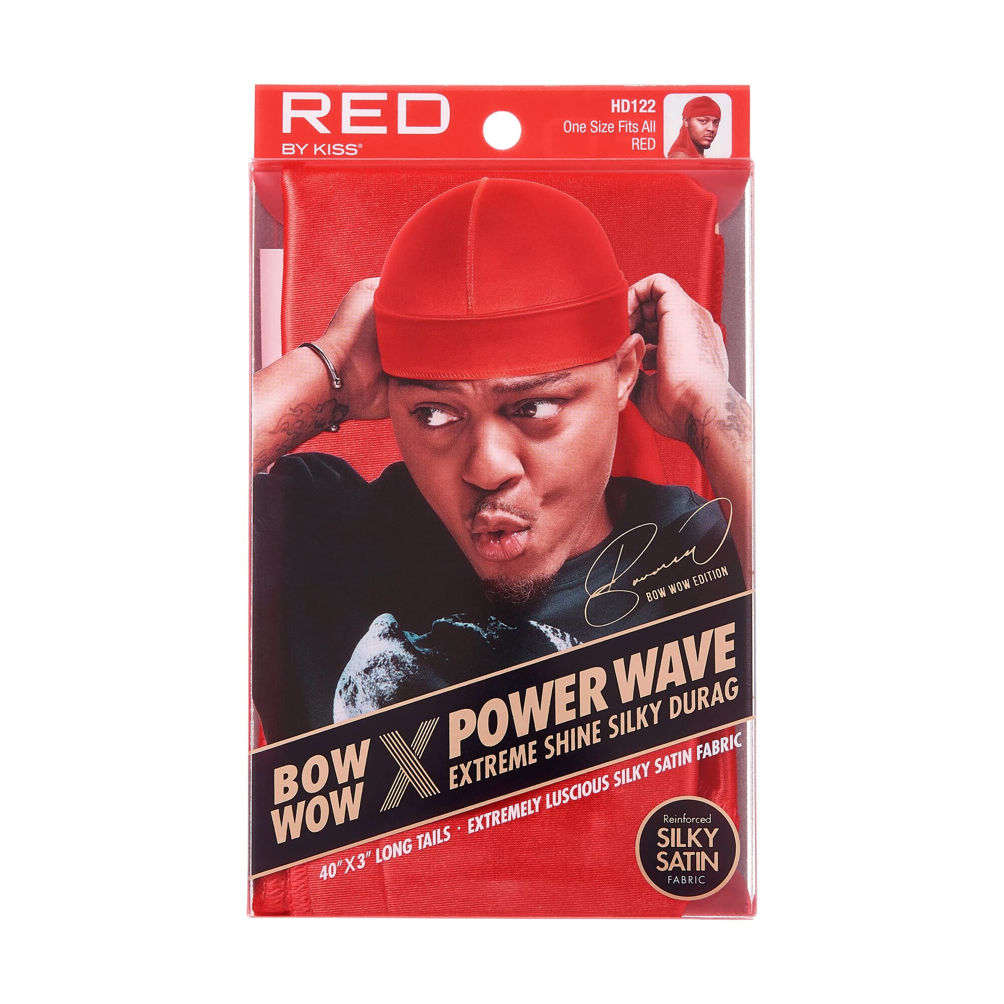 Red By Kiss Bow Wow Power Wave Extreme Silky Durag