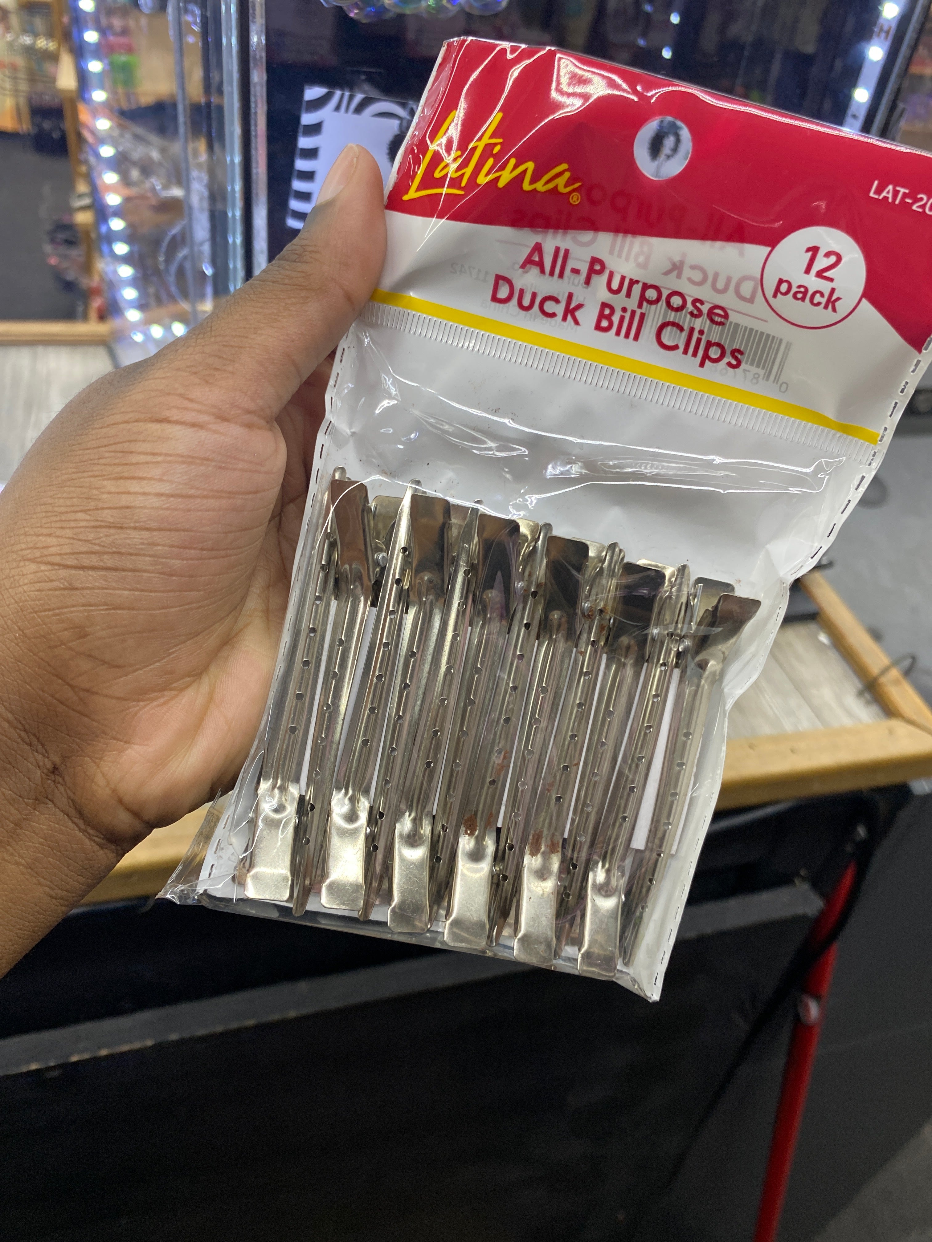 Latina All Purpose Duck Bill Clips 12 Pack