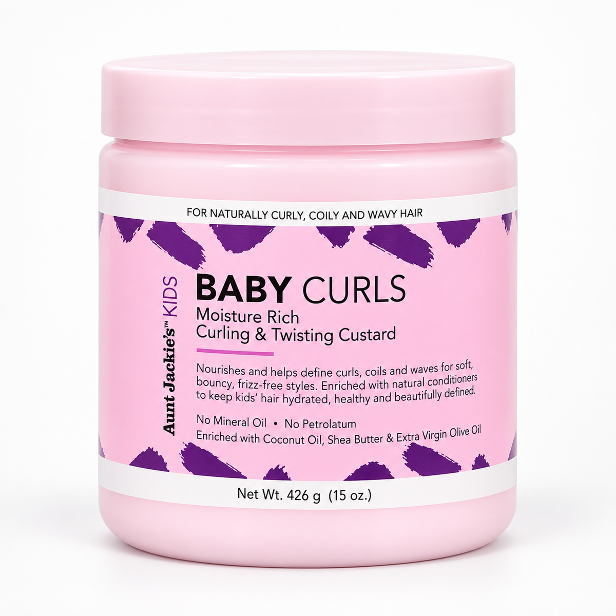 Aunt Jackie's Kids Baby Curls Moisture Rich Curling & Twisting Custard 15 oz