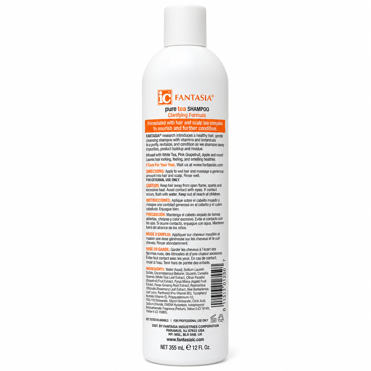 Fantasia Pure Tea Shampoo Clarifying Formula 12oz