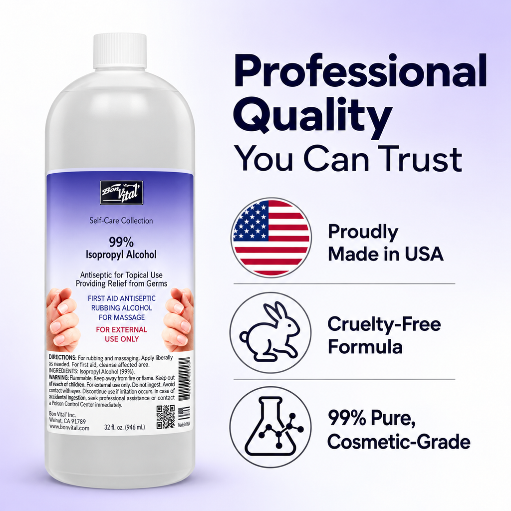 Pro Nail Salon Formula 99% Isopropyl Alcohol 16 oz