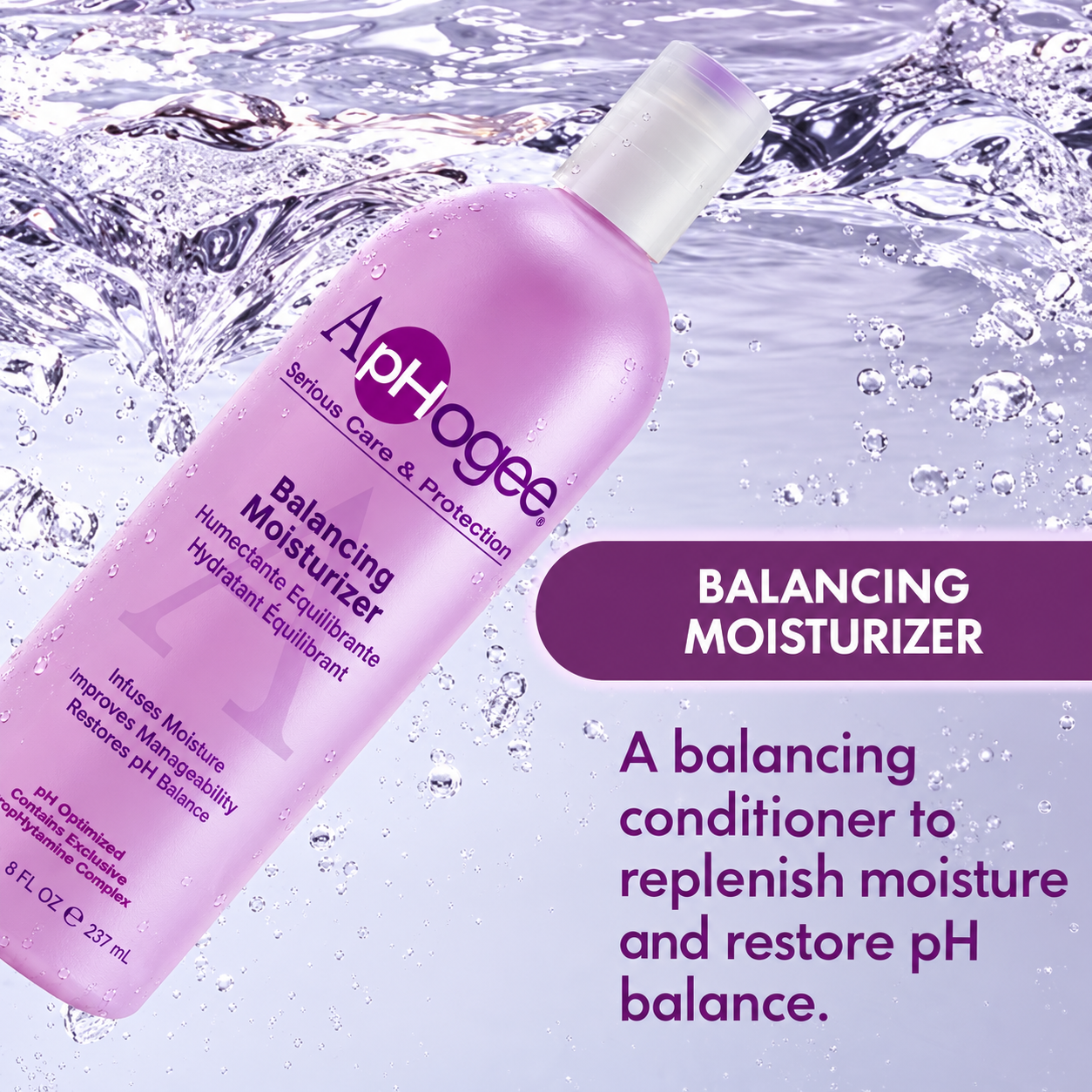 ApHogee Balancing Moisturizer 8 oz – Hydrating Hair Conditioner