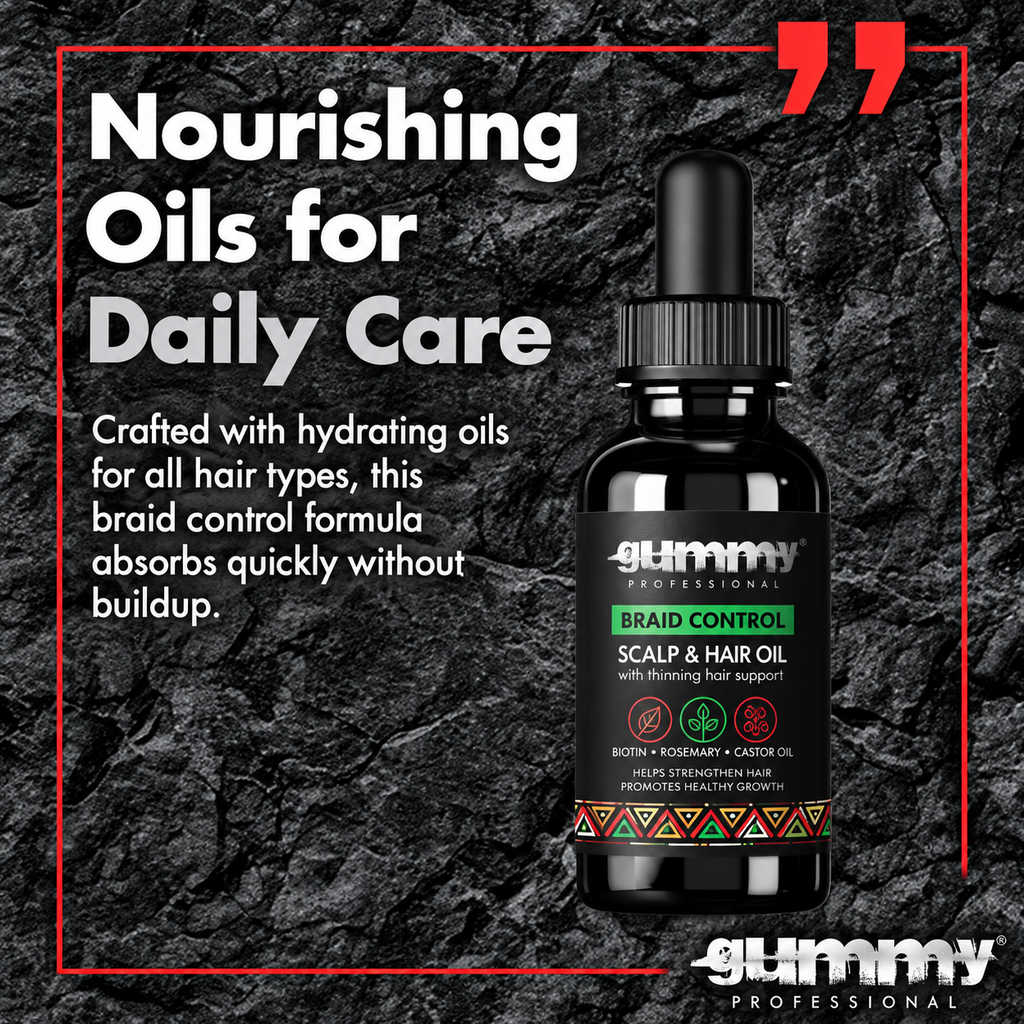 Gummy Professional Braid Control Scalp & Hair Oil 3.38 oz