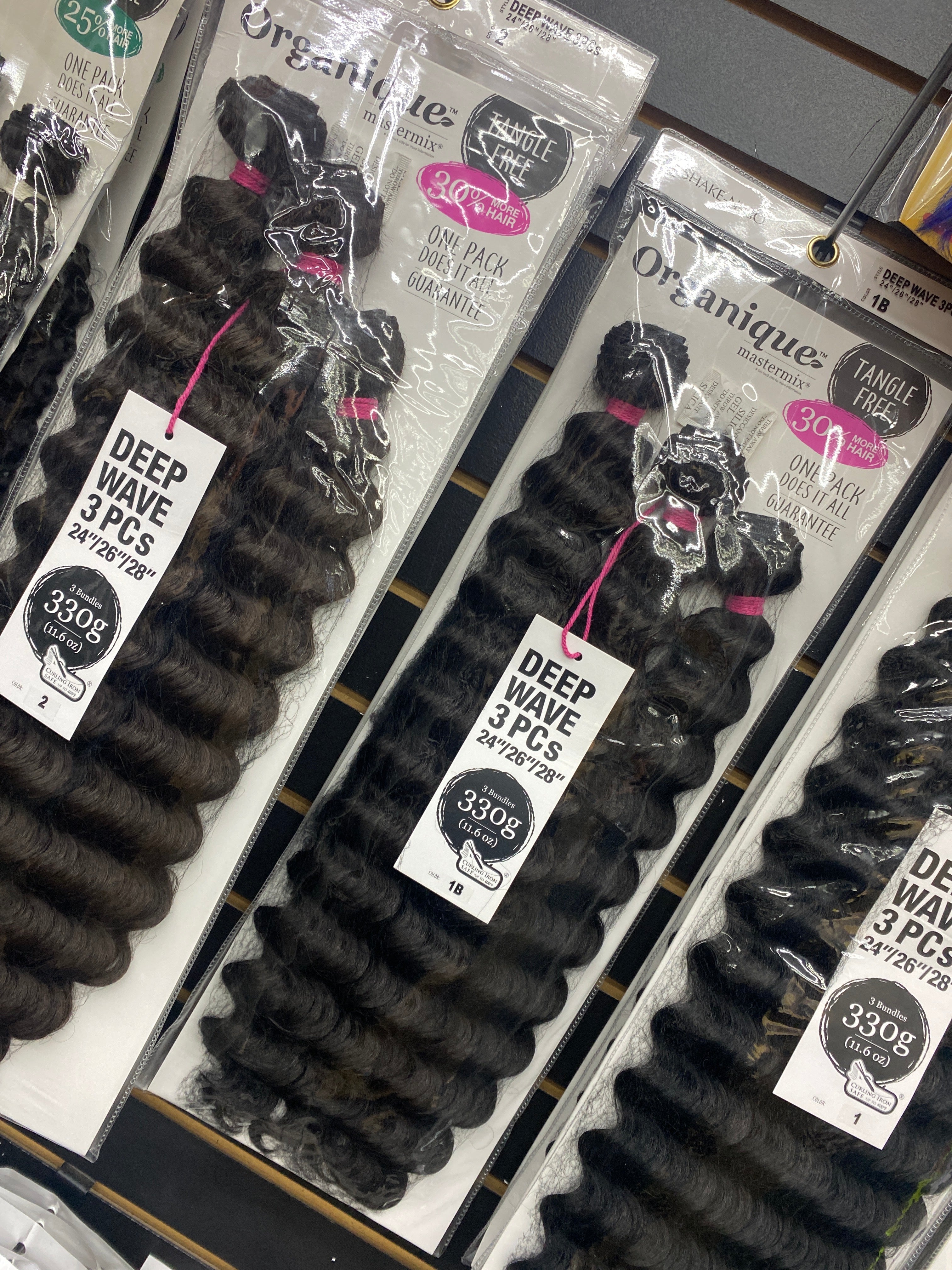 Shake N Go Organique Mastermix Deep Wave 3 PCS Hair Extensions