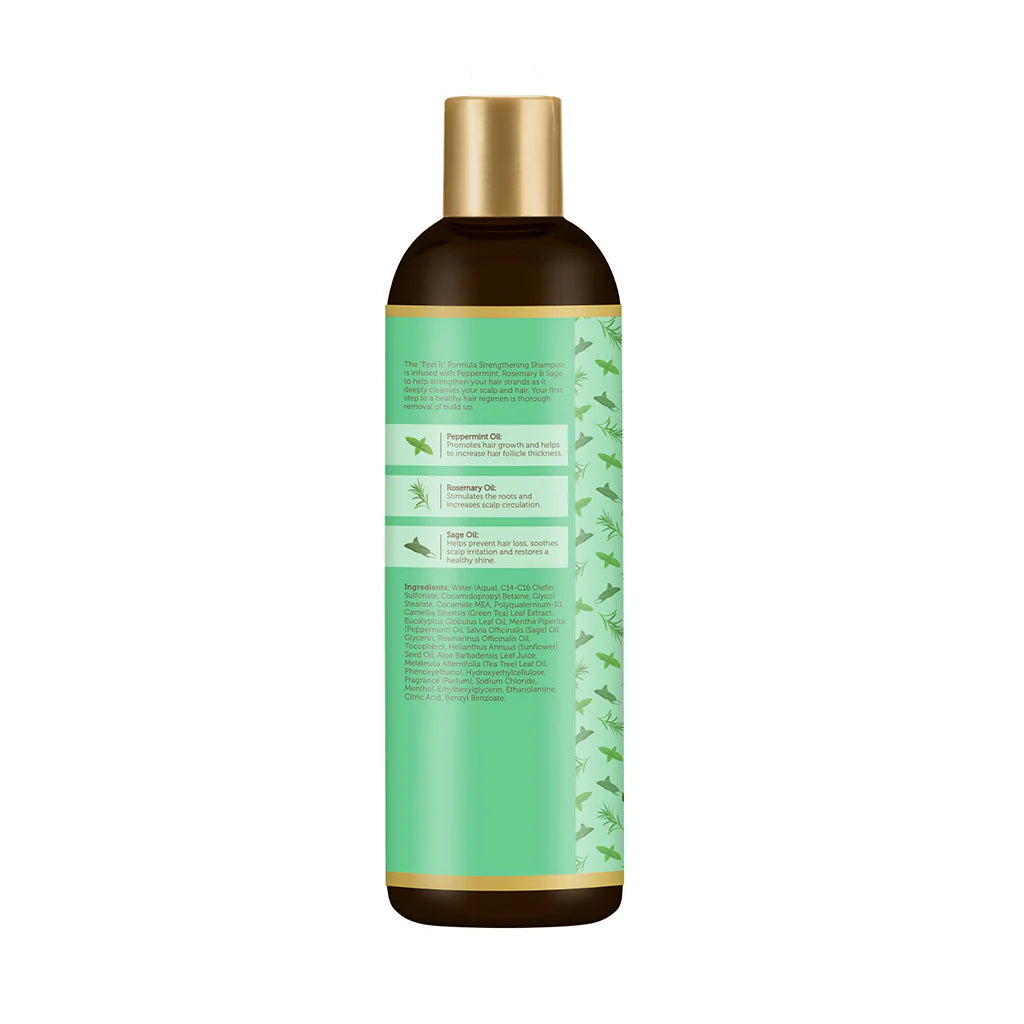 African Pride "Feel It" Formula peppermint Rosemary & Sage Strengthening Conditioner