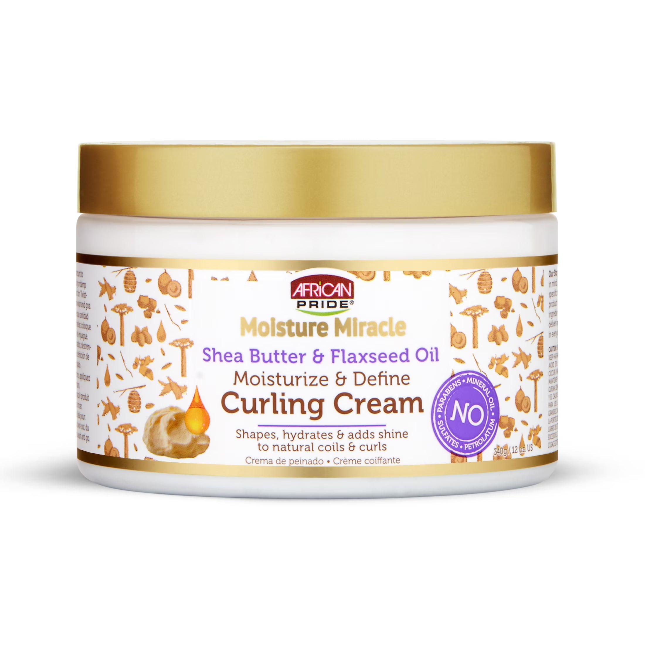 African Pride Moisture Miracle Shea Butter & Flaxseed Oil Curling Cream