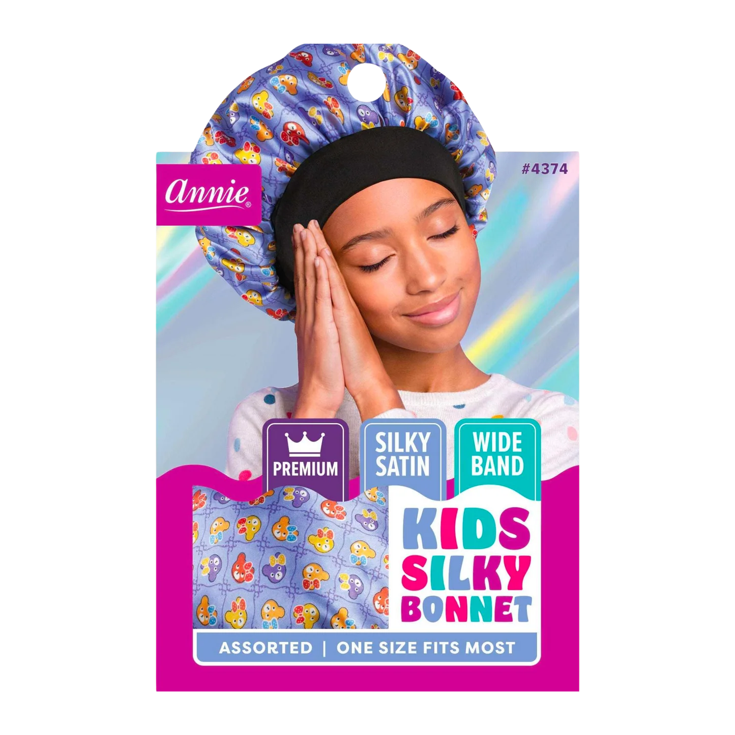 Annie Kids Silk Bonnet Wide Band 4374