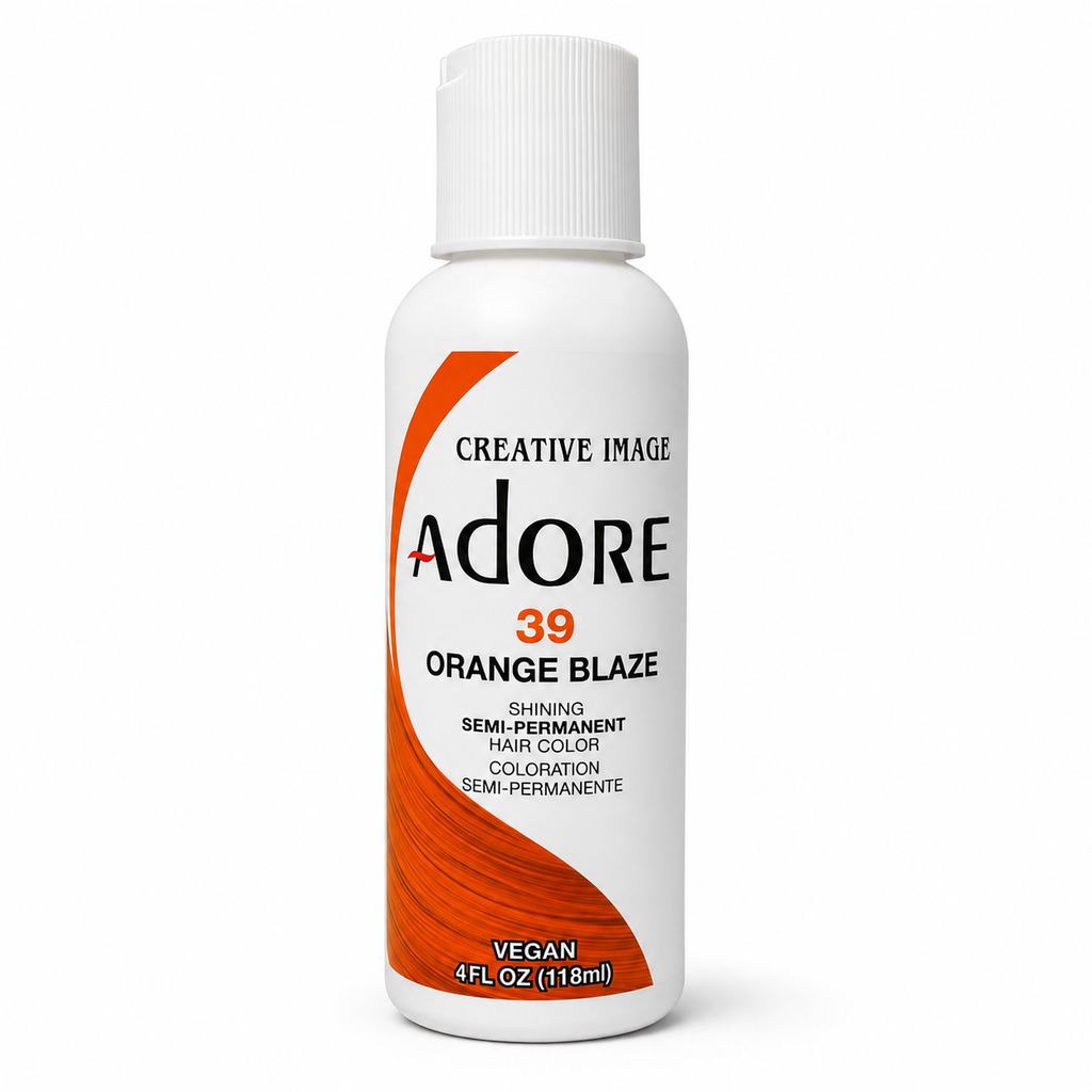 Creative Image Adore semi-permanent hair color 39 Orange Blaze 4 oz bottle front view