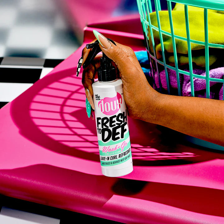 The Doux Fresh To Def Wash + Go Leave-In Curl Refresher 8oz