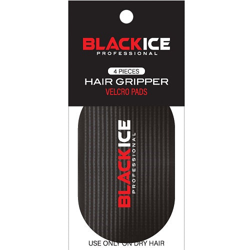 Black Ice Professional Hair Gripper 2 Pieces Velcro Pads