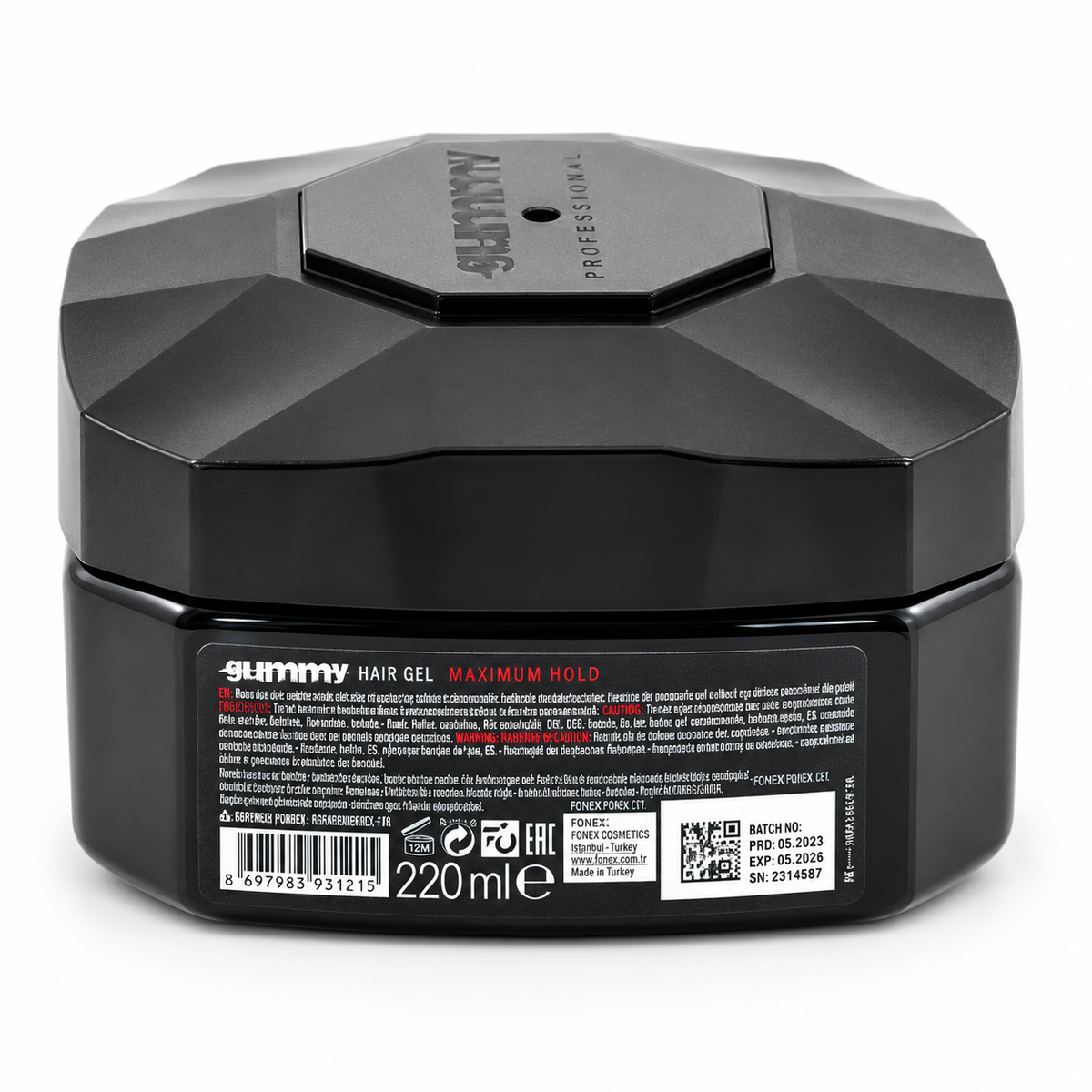 Gummy Professional Hair Gel Maximum Hold 220 mL / 7.44 oz