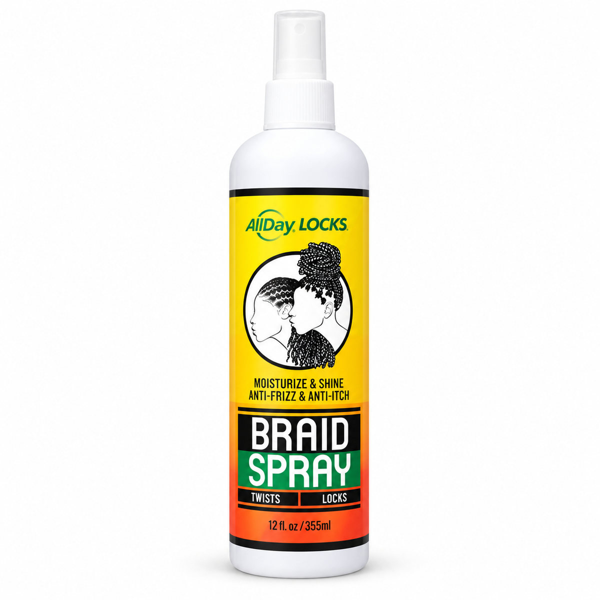 AllDay Locks Braid Spray Moisturize & Shine 12 oz