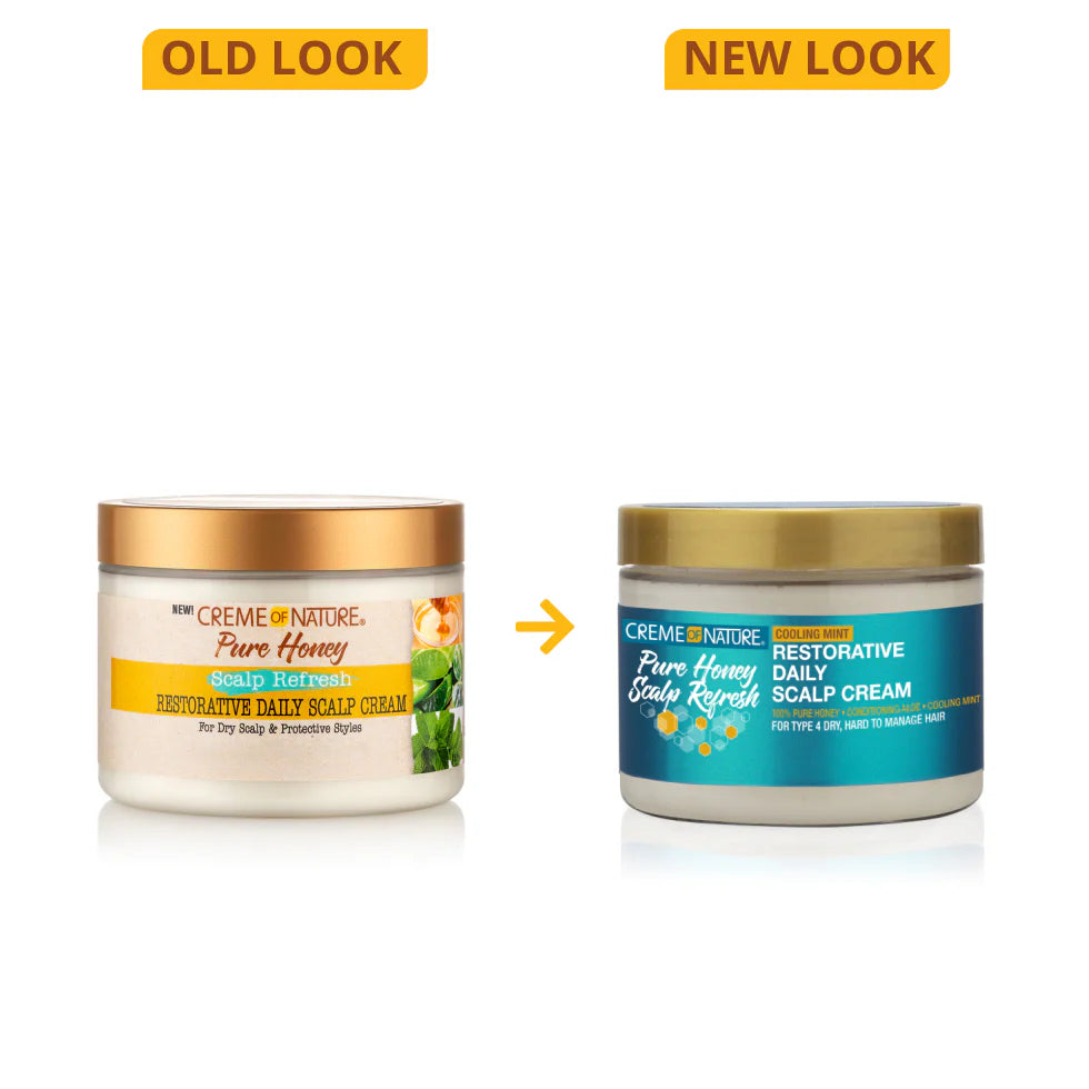 Creme Of Nature Pure Honey Scalp Refresh Restorative Daily Scalp Cream 4.7oz