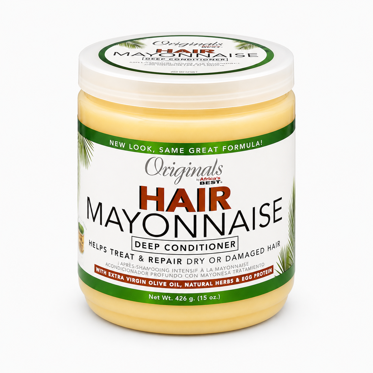 Africa’s Best Originals Hair Mayonnaise Deep Conditioner 15 oz front product image for dry and damaged hair repair