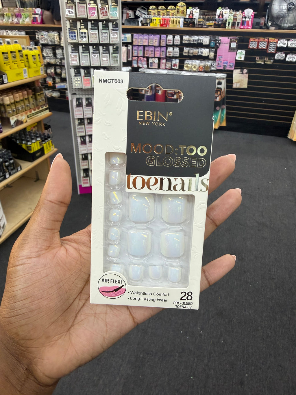 Ebin New York Mood: Too Glossy Press On Toenails - 003 product image 2