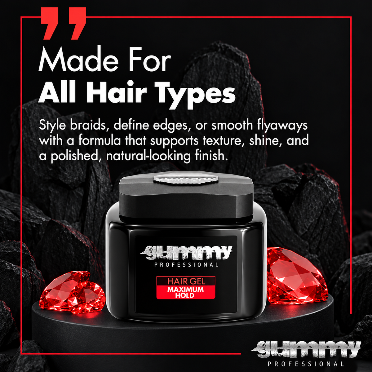 Gummy Professional Hair Gel Maximum Hold 220 mL / 7.44 oz