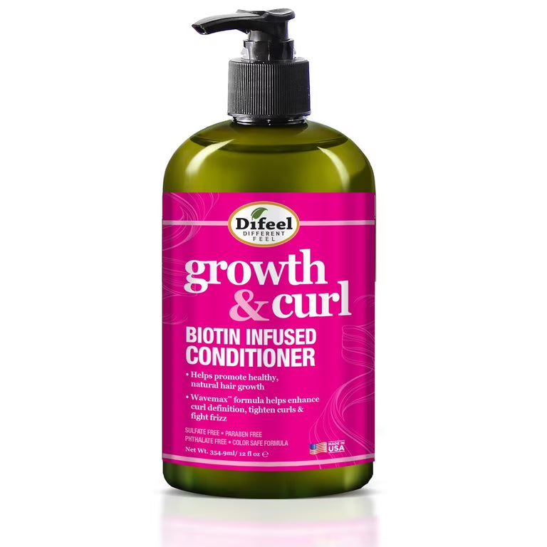 Difeel Growth & Curl Biotin Infused Conditioner 12oz