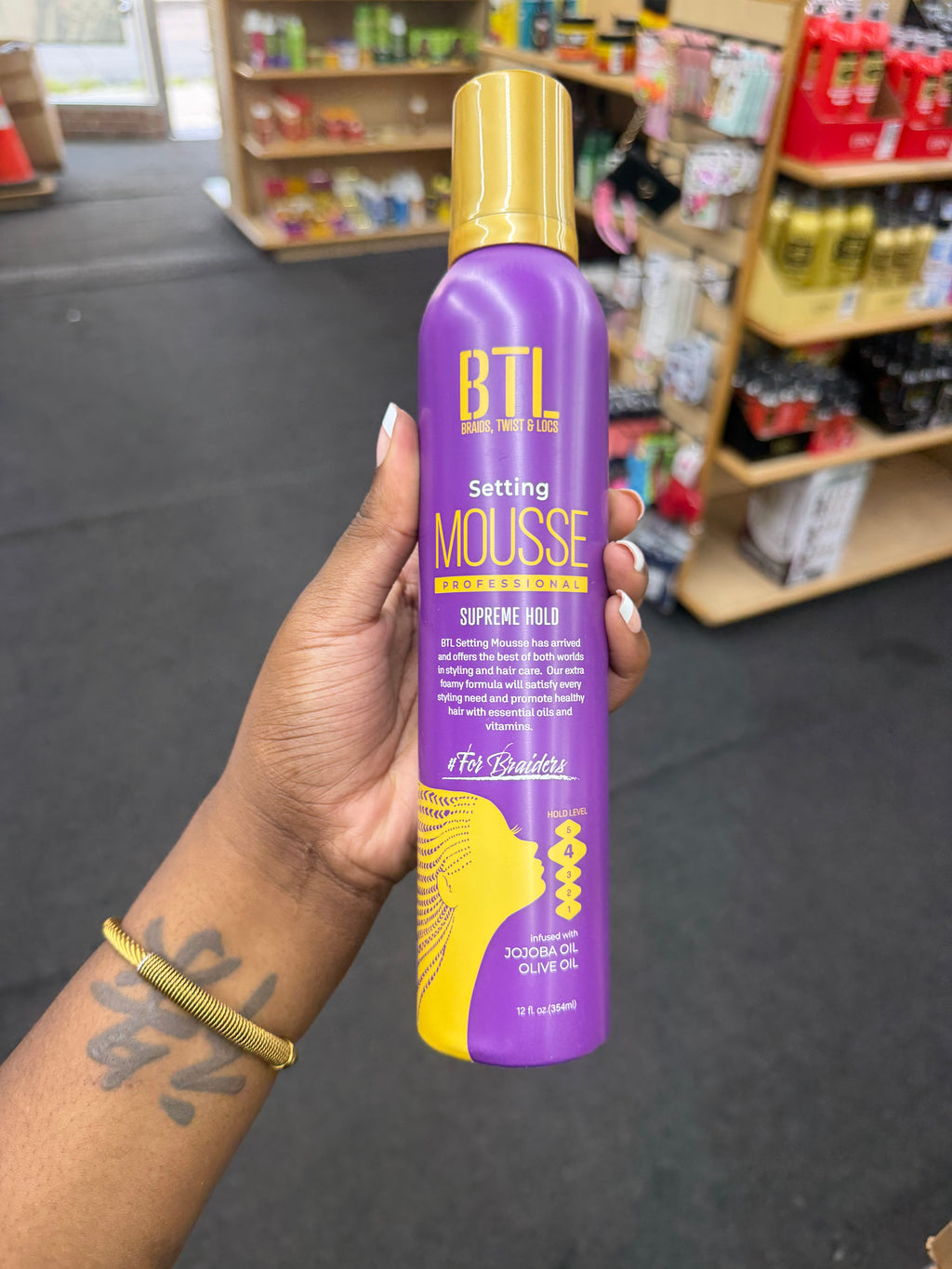 BTL Hair Mousse Supreme Hold 12oz