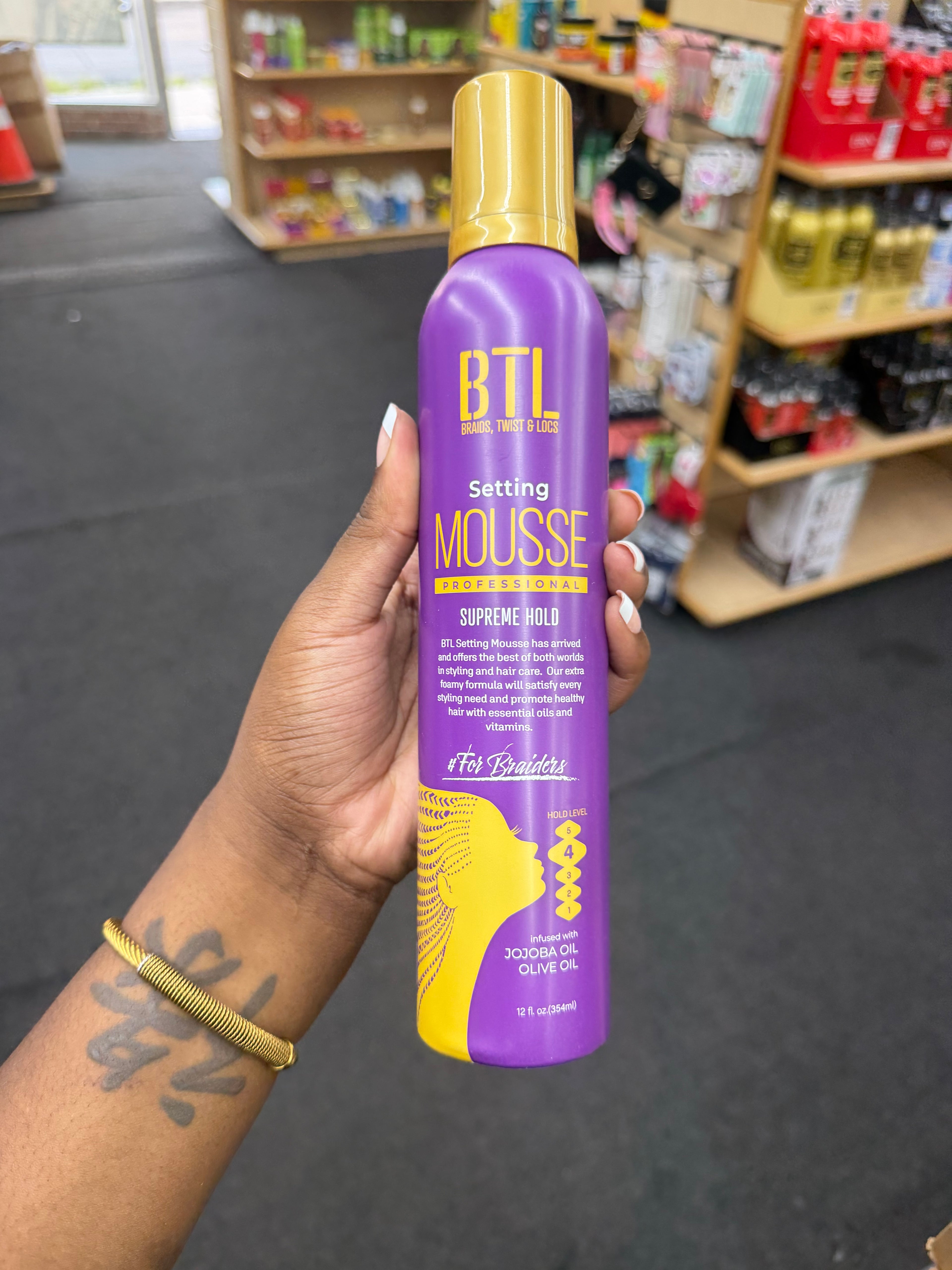 BTL Hair Mousse Supreme Hold 12oz