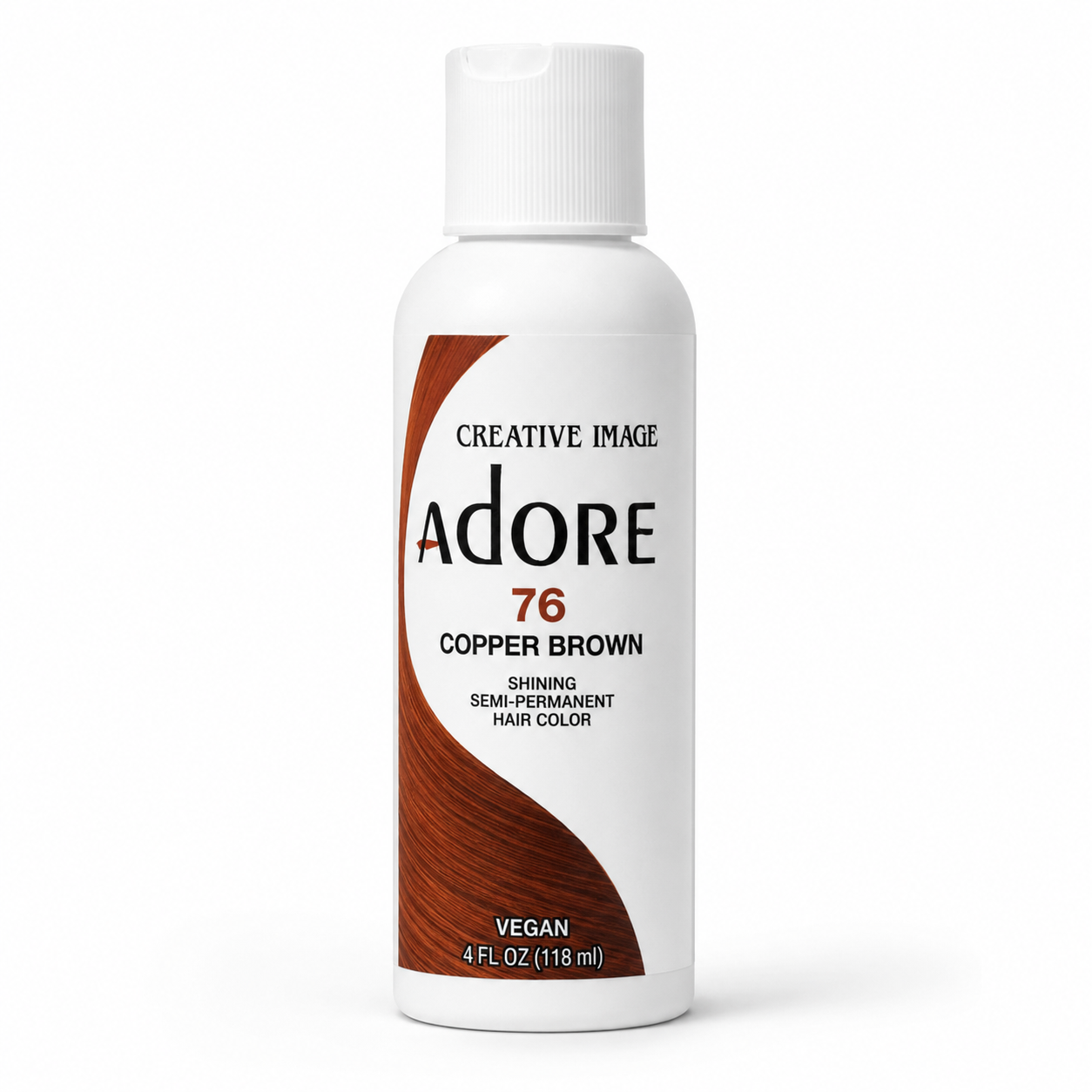 Creative Image Adore semi-permanent hair color 76 Copper Brown 4 oz bottle