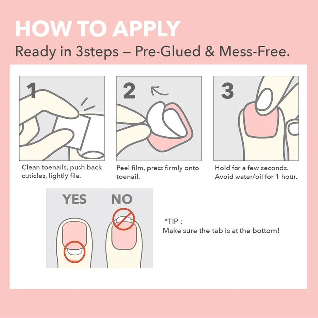 Ebin New York Mood: Too Glossy Press On Toenails - 003