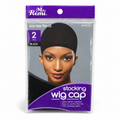 Annie Ms. Remi Stocking Wig Cap Black – 2 Pieces #4400